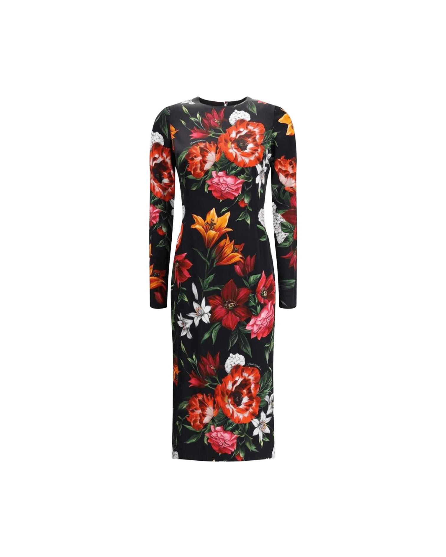 Dolce & Gabbana Long Floral Print Dress Glam Steals