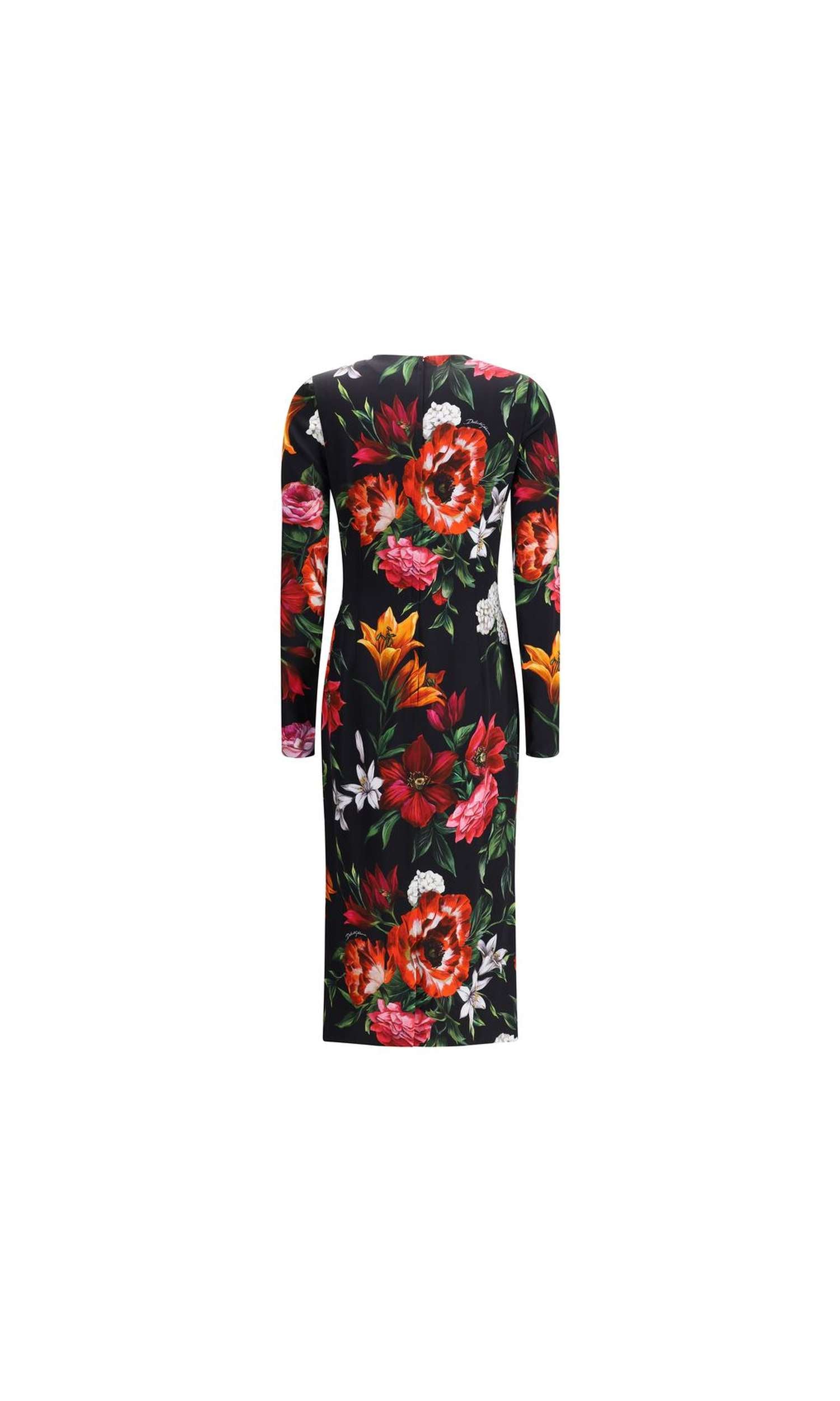 Dolce & Gabbana Long Floral Print Dress Glam Steals