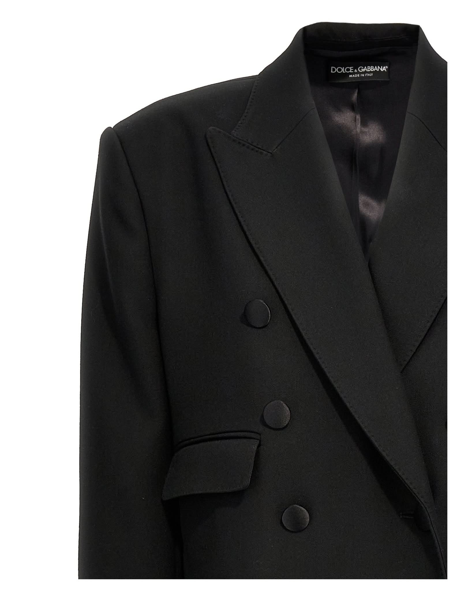 Dolce & Gabbana Long Tuxedo Coat Glam Steals