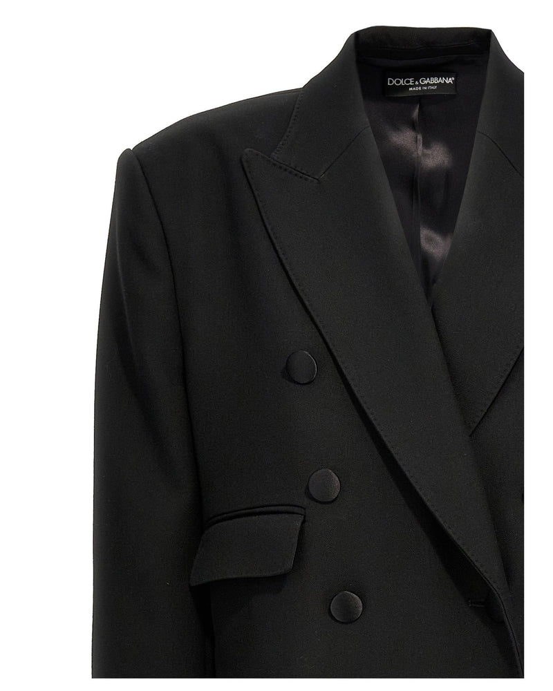 Dolce & Gabbana Long Tuxedo Coat Glam Steals