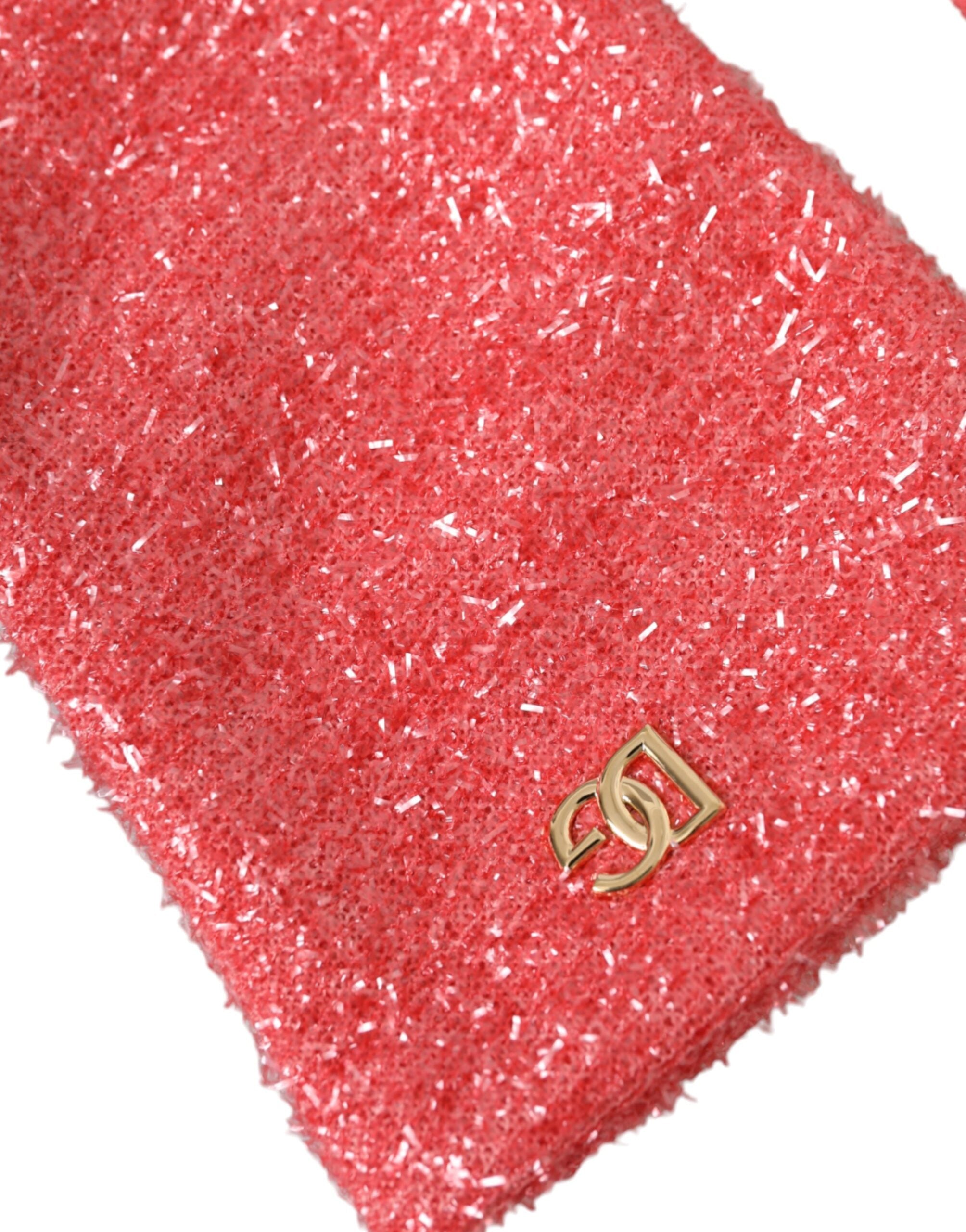 Dolce & Gabbana Lurex Fantasia Mid Arm Length Pink Gloves Glam Steals