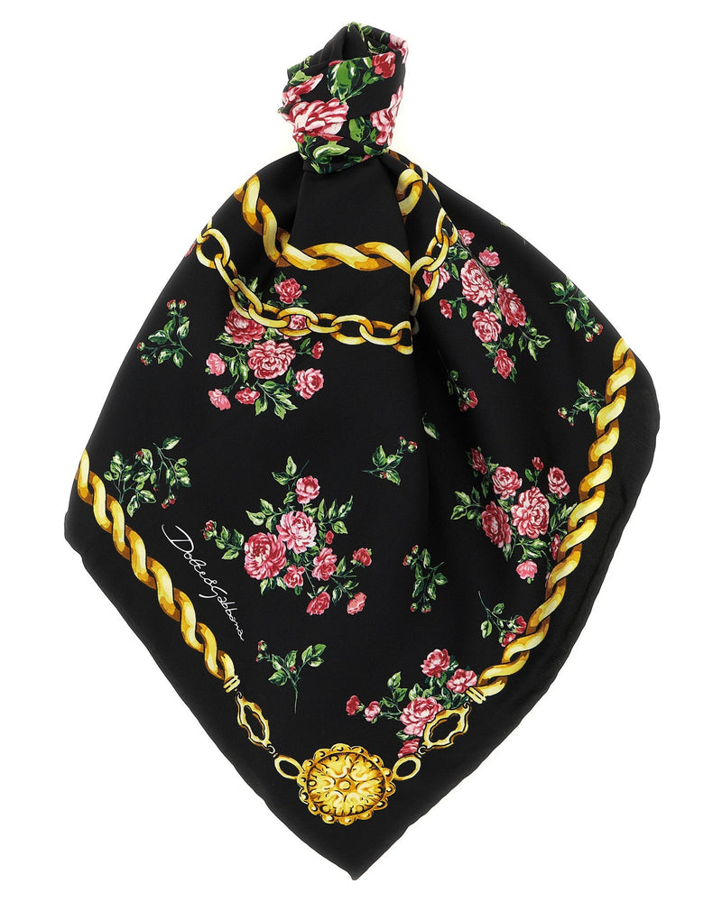 Dolce & Gabbana Mazzolini Di Rose Scarf Glam Steals