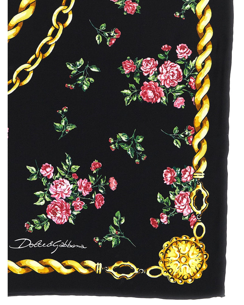 Dolce & Gabbana Mazzolini Di Rose Scarf Glam Steals