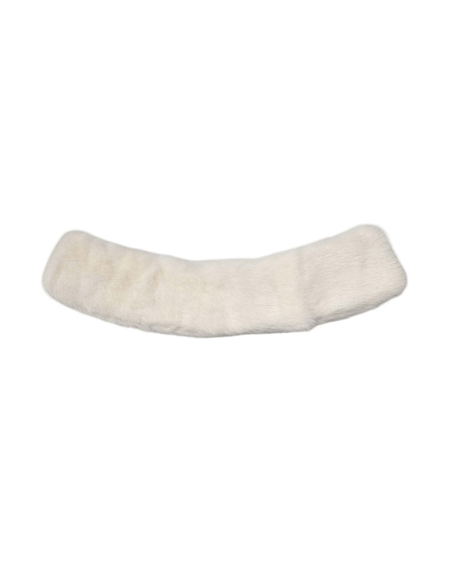 Dolce & Gabbana Mink Fur Collar Women Neck Wrap White Scarf Glam Steals