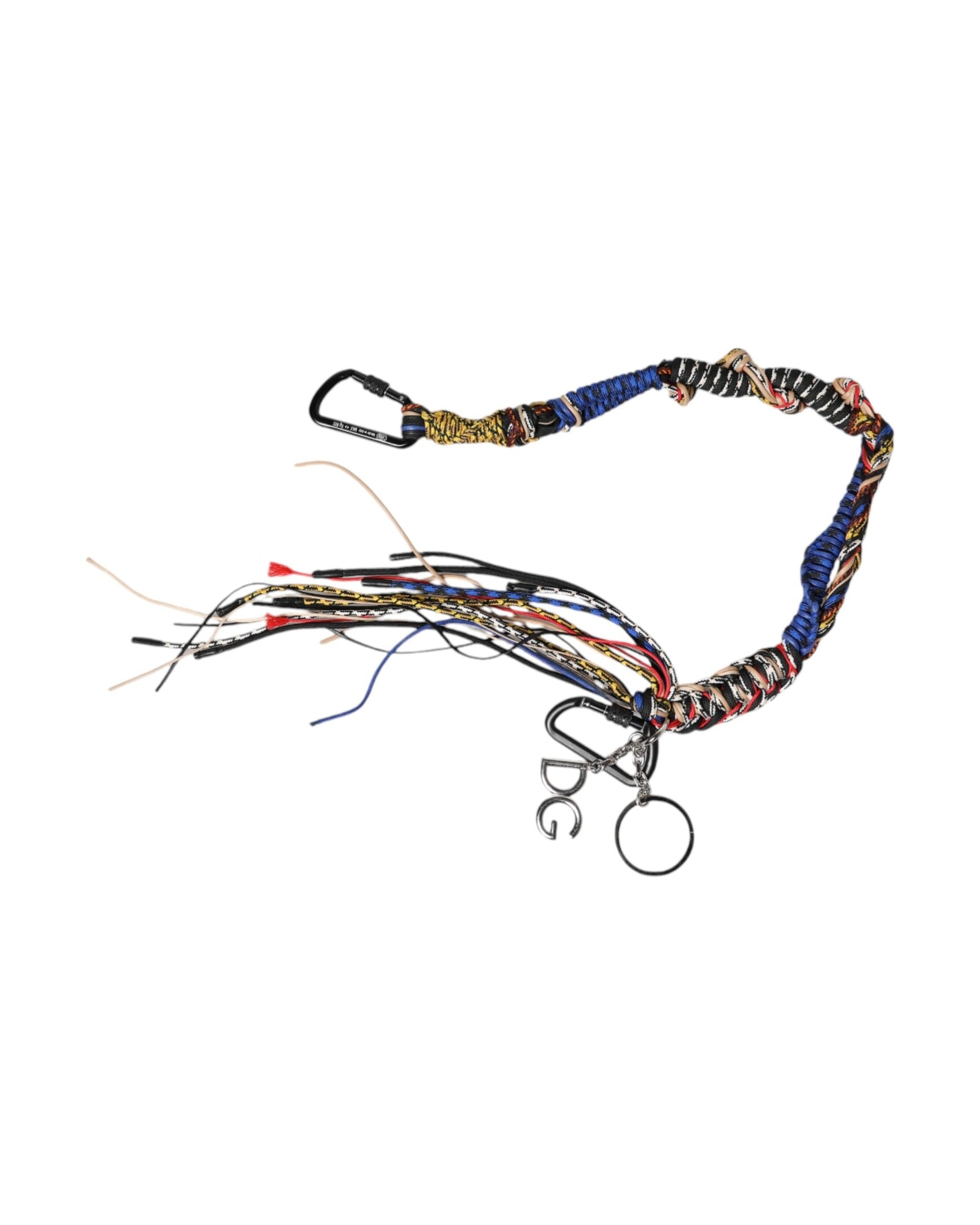 Dolce & Gabbana Multicolor Braided Rope Logo Bag Shoulder Strap Glam Steals