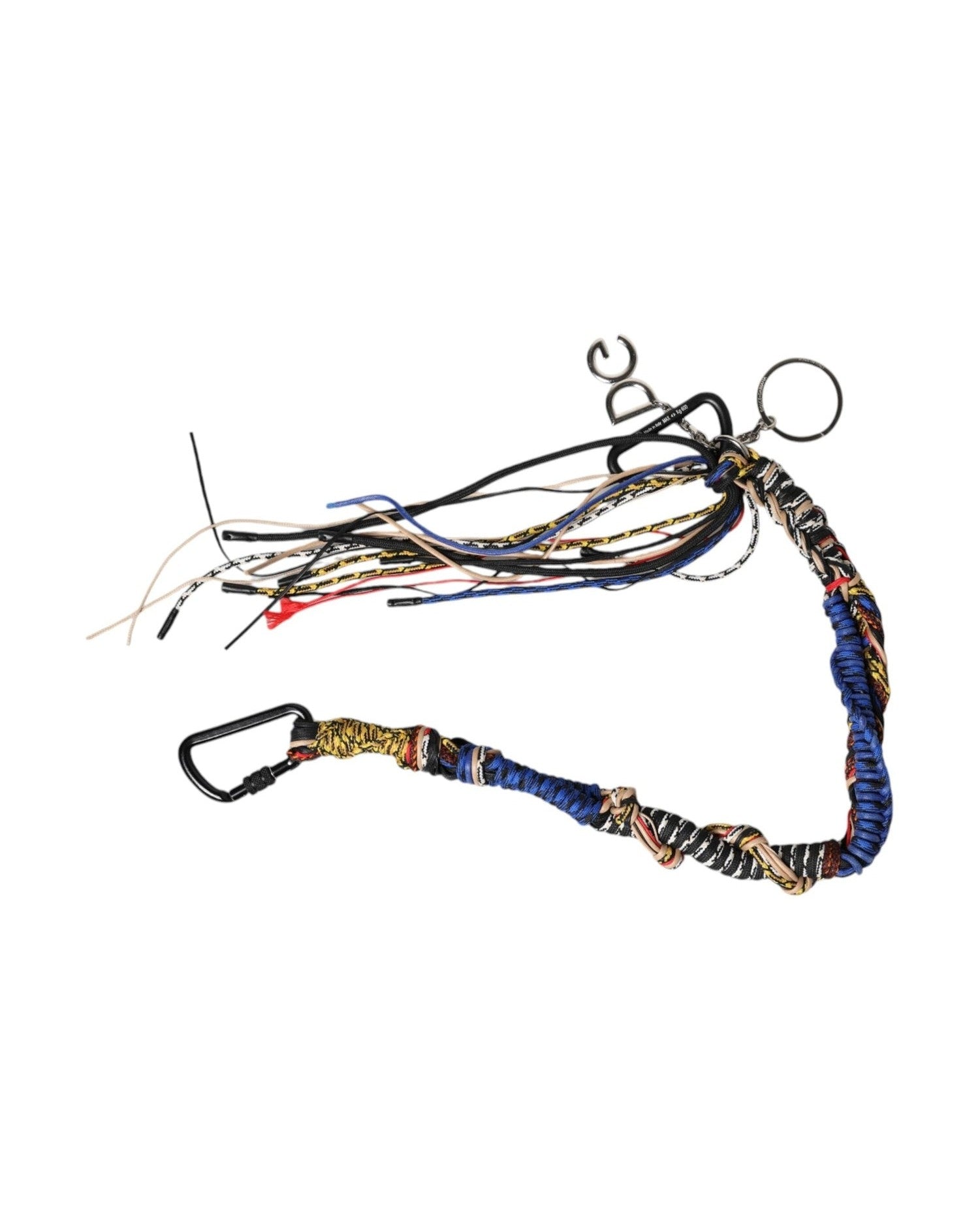 Dolce & Gabbana Multicolor Braided Rope Logo Bag Shoulder Strap Glam Steals