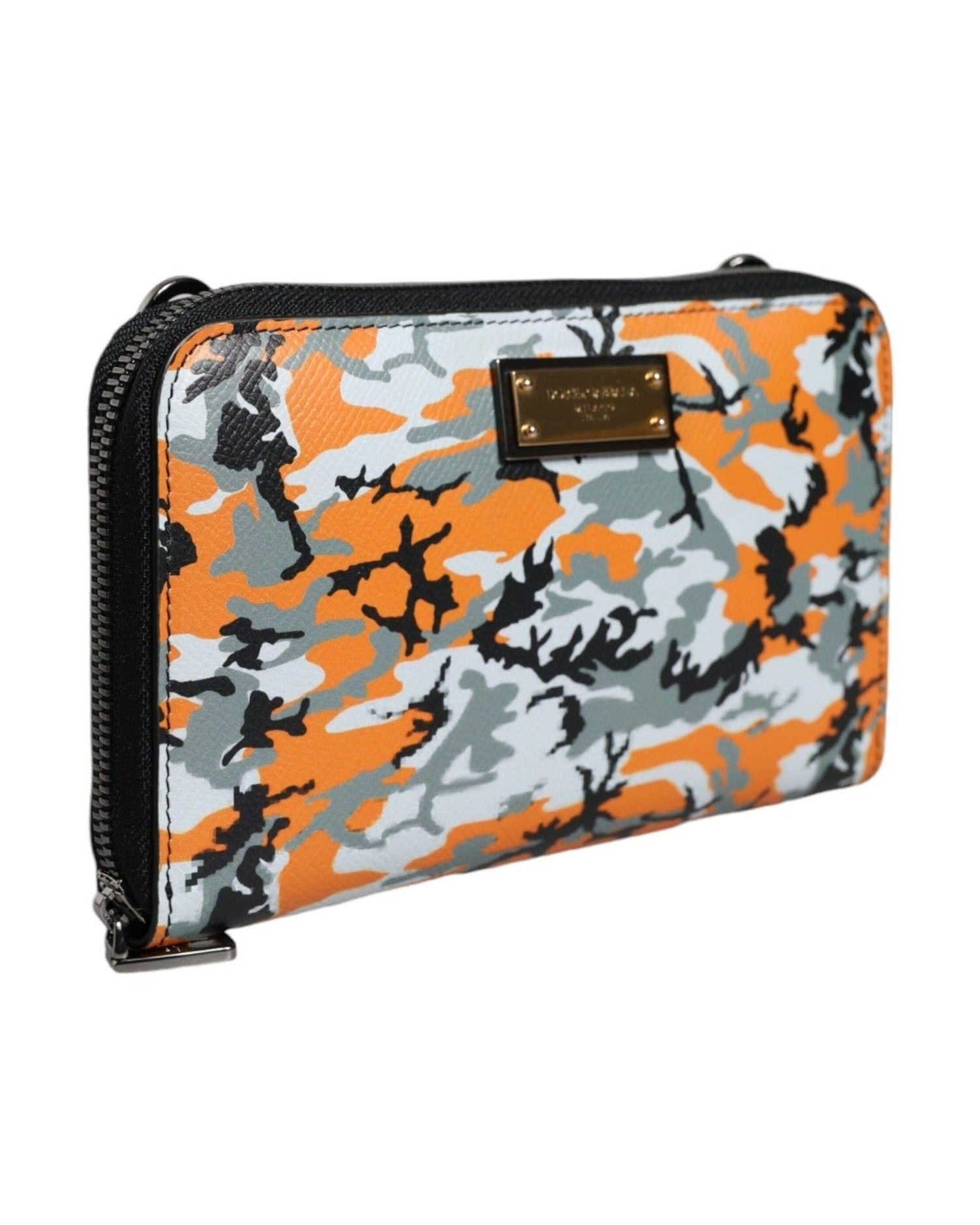 Dolce & Gabbana Camouflage Leather Purse Cross Body Multicolor Bag Glam Steals