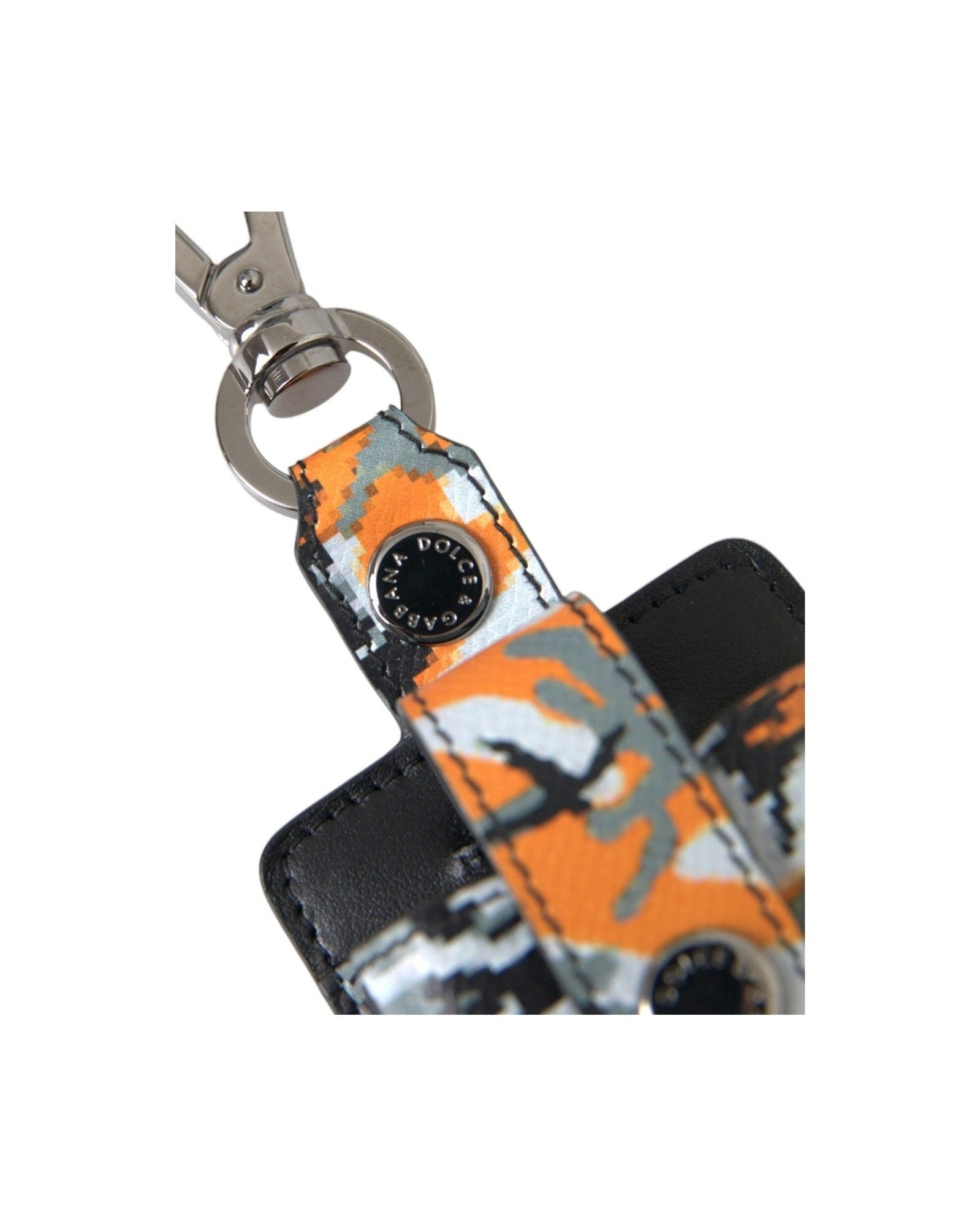 Dolce & Gabbana Camouflage Print Leather Metal Airpods Multicolor Case Glam Steals