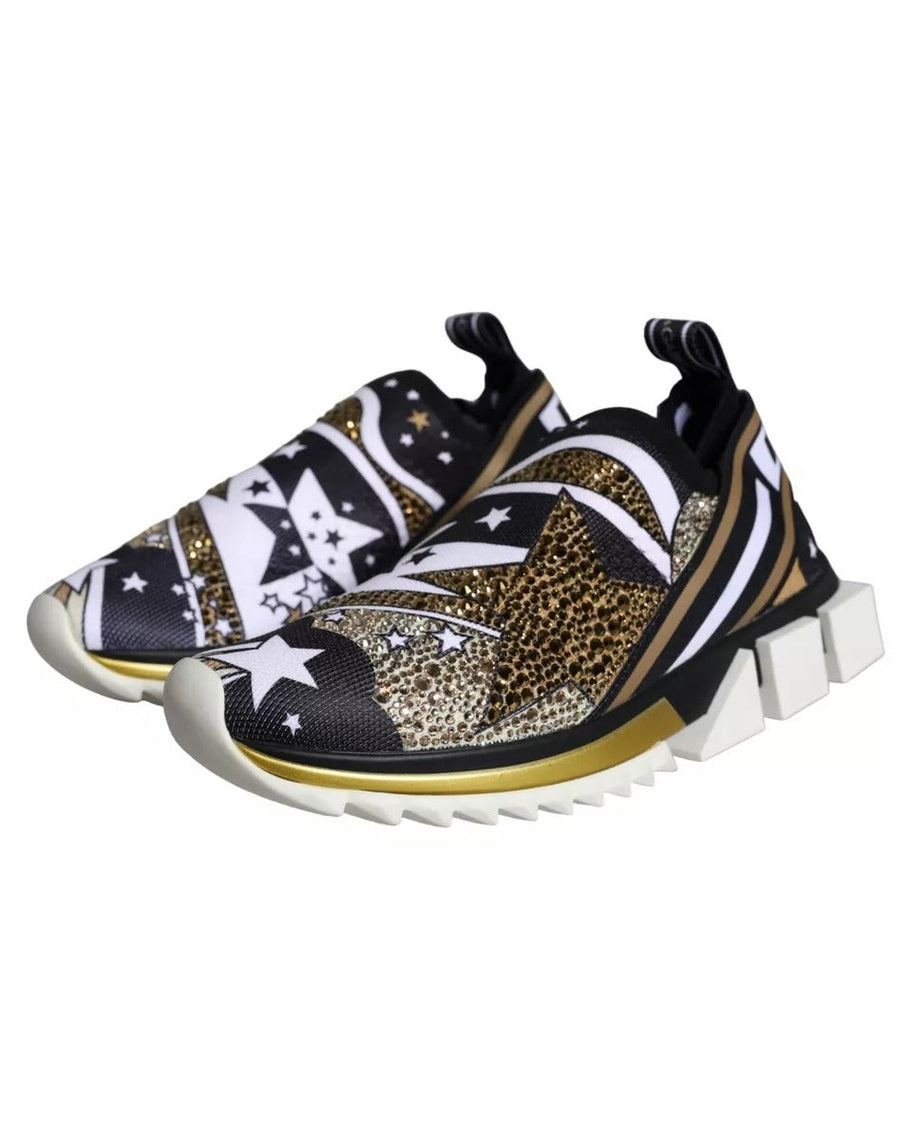 Dolce & Gabbana Multicolor Comet Star Print Sorrento Sneakers Sneakers