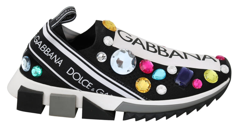 Dolce & Gabbana Multicolor Crystal Sneakers Shoes Glam Steals