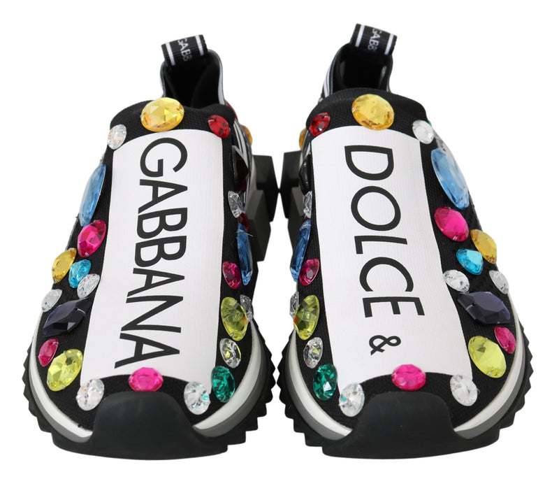 Dolce & Gabbana Multicolor Crystal Sneakers Shoes Glam Steals