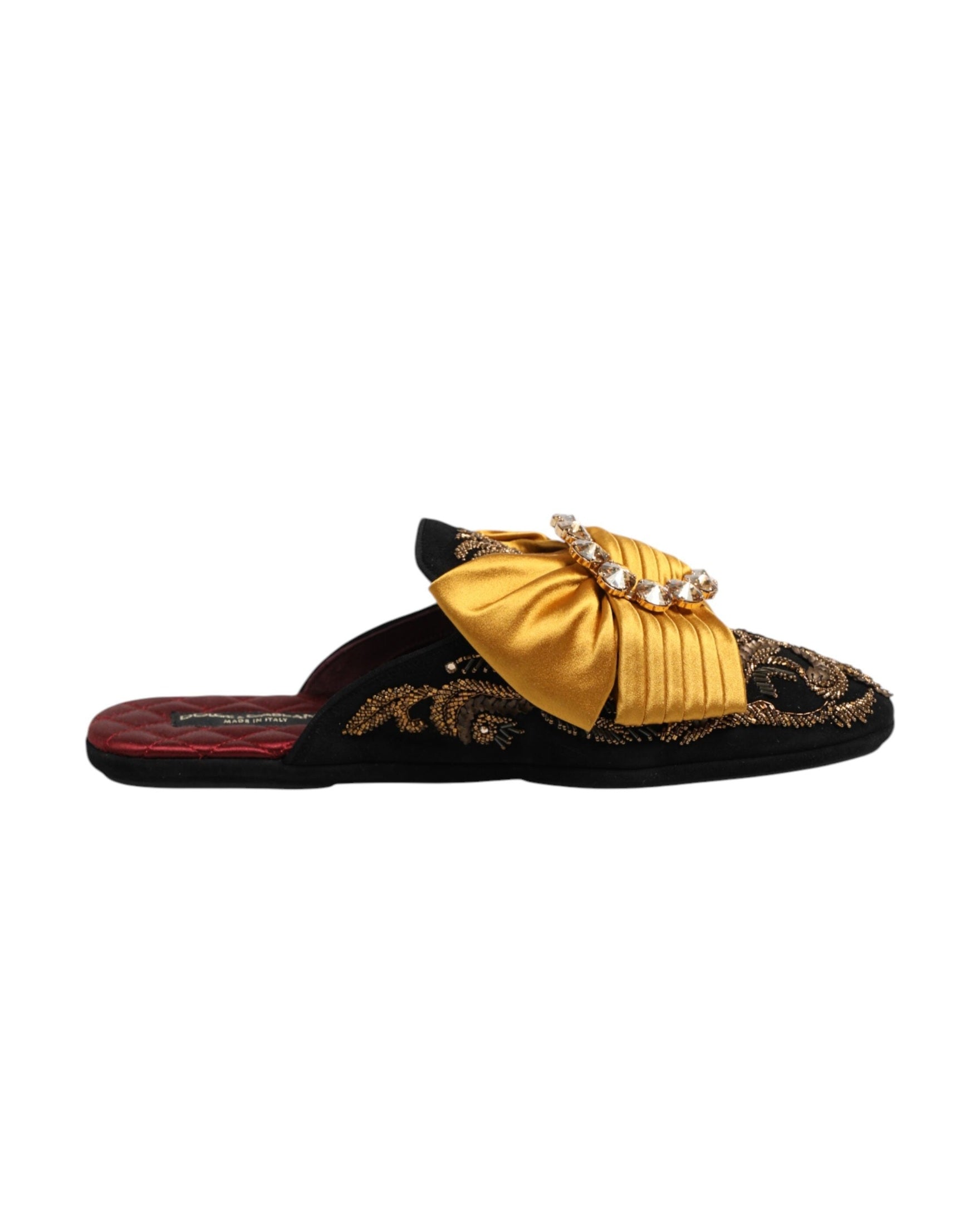 Dolce & Gabbana Multicolor Embellished Flat Sandals Shoes Glam Steals