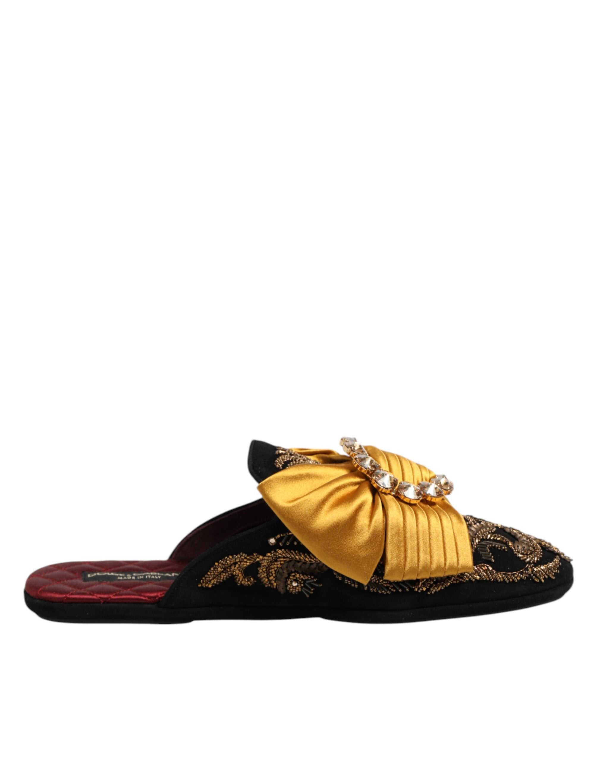 Dolce & Gabbana Multicolor Embellished Flat Sandals Shoes Glam Steals