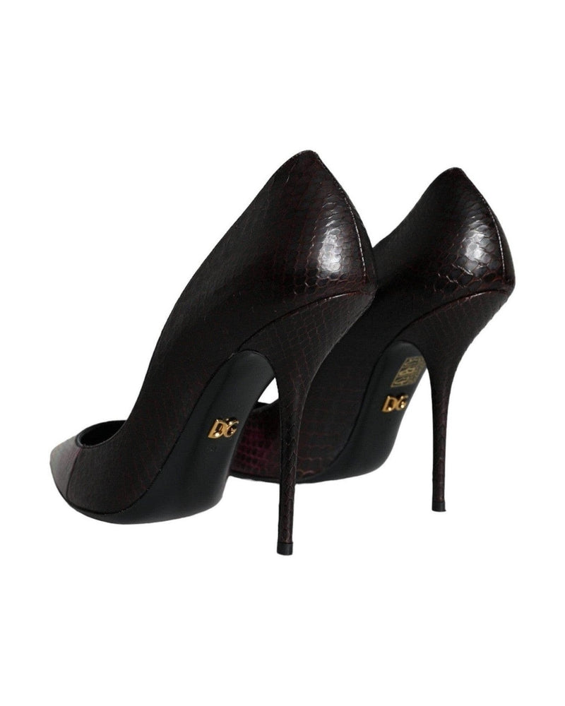 Dolce & Gabbana Multicolor Exotic Leather Heels Pumps Shoes Heels