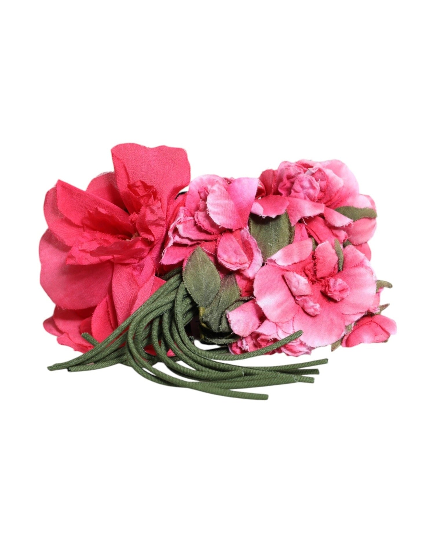 Dolce & Gabbana Multicolor Floral Applique Detail Tie Belt Glam Steals