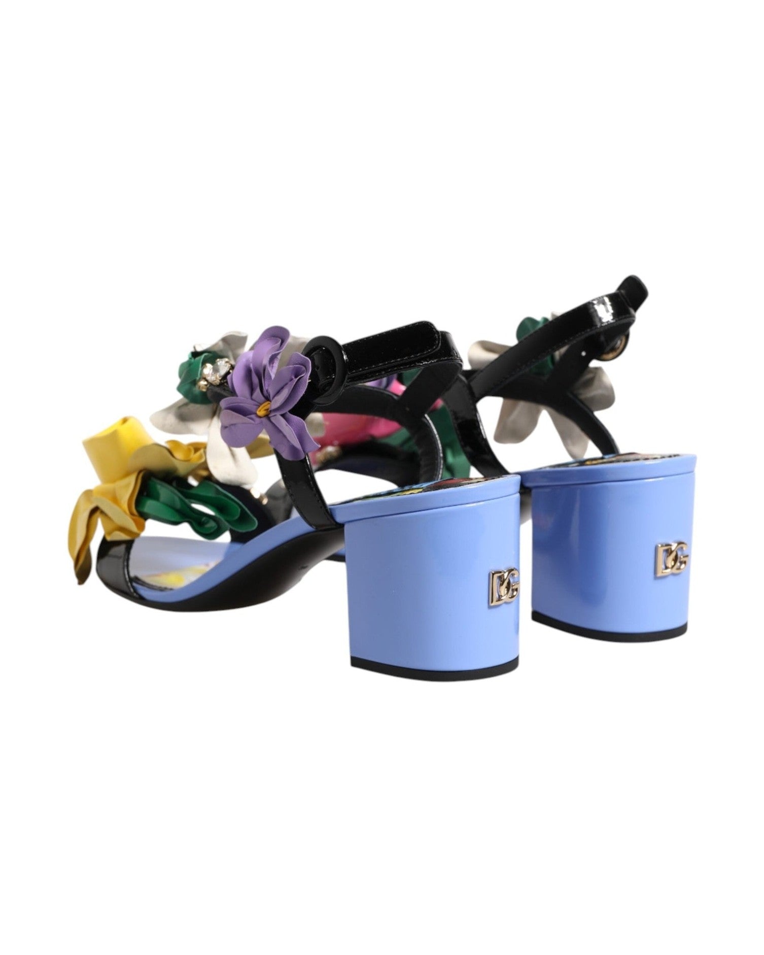 Dolce & Gabbana Multicolor Floral Crystal Keira Sandals Shoes Glam Steals