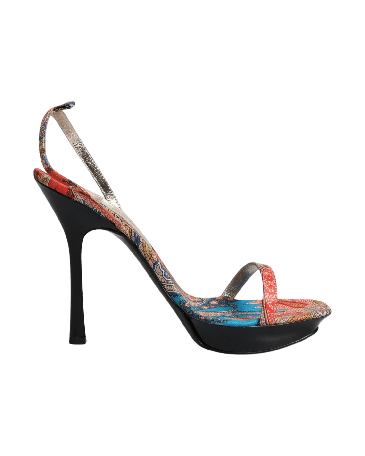 Dolce & Gabbana Multicolor Floral High Heels Sandals Shoes Glam Steals
