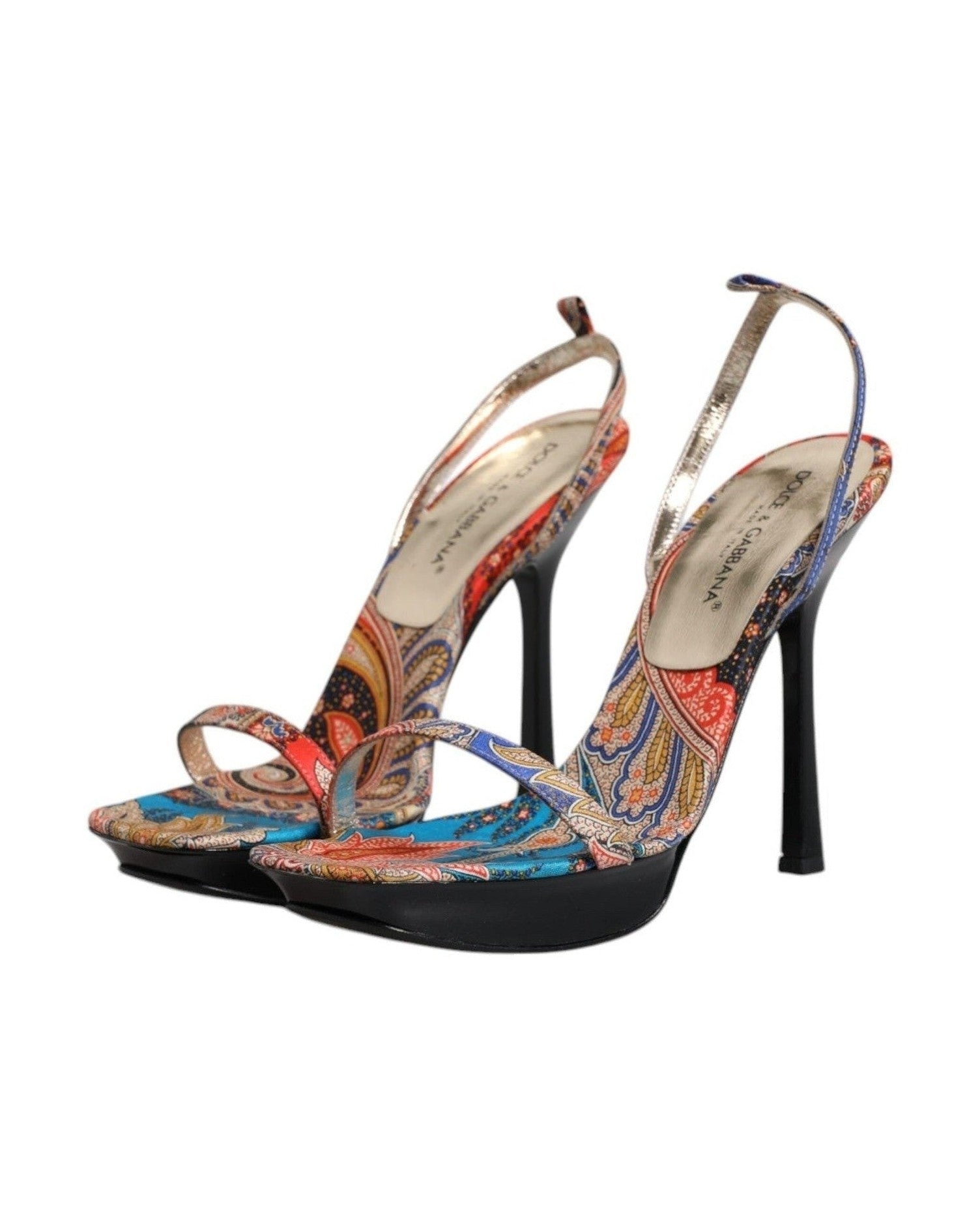Dolce & Gabbana Multicolor Floral High Heels Sandals Shoes Glam Steals