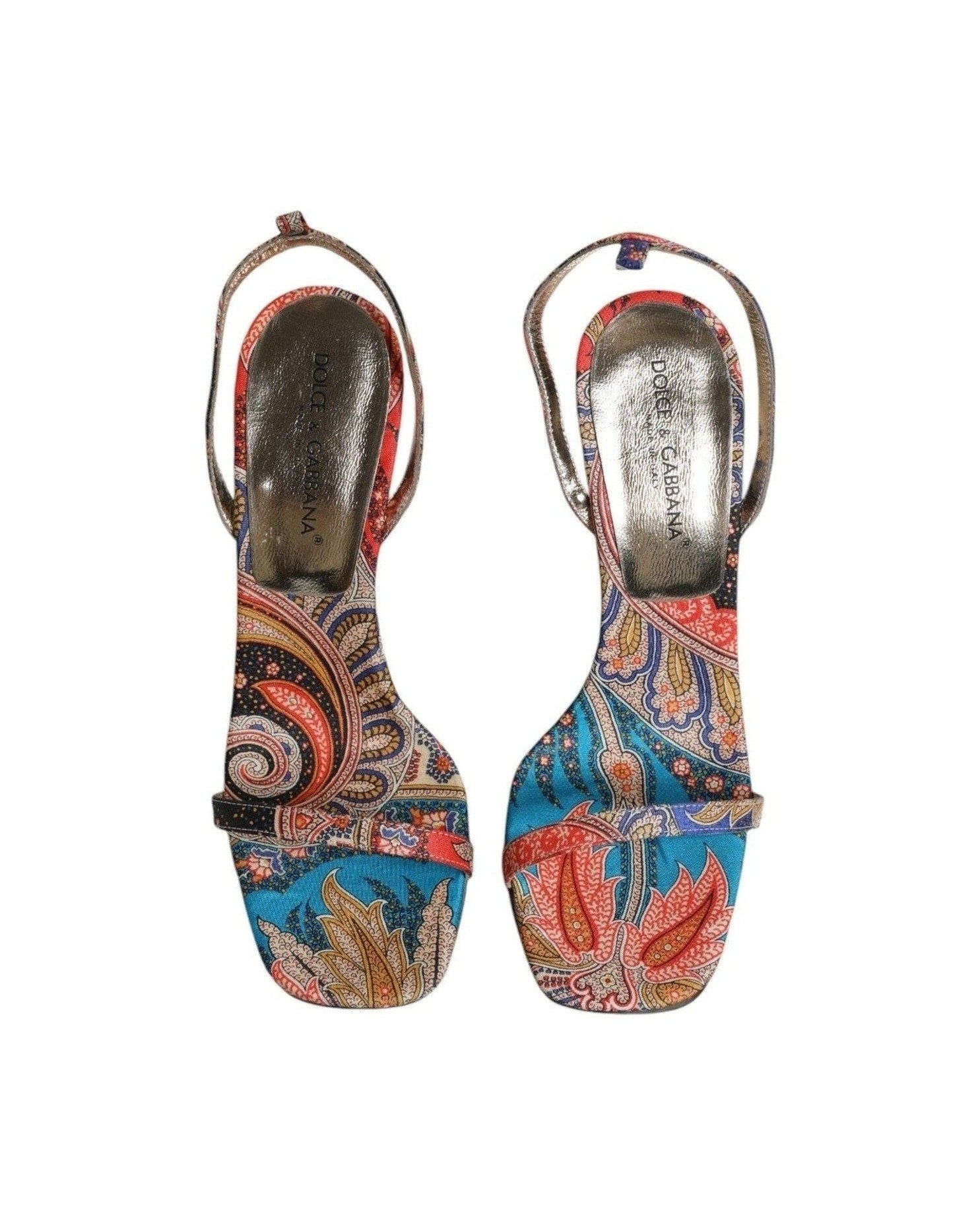 Dolce & Gabbana Multicolor Floral High Heels Sandals Shoes Glam Steals