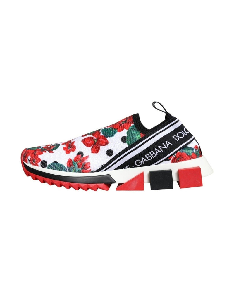 Dolce & Gabbana Multicolor Geranium Sorrento Sneakers Shoes Glam Steals