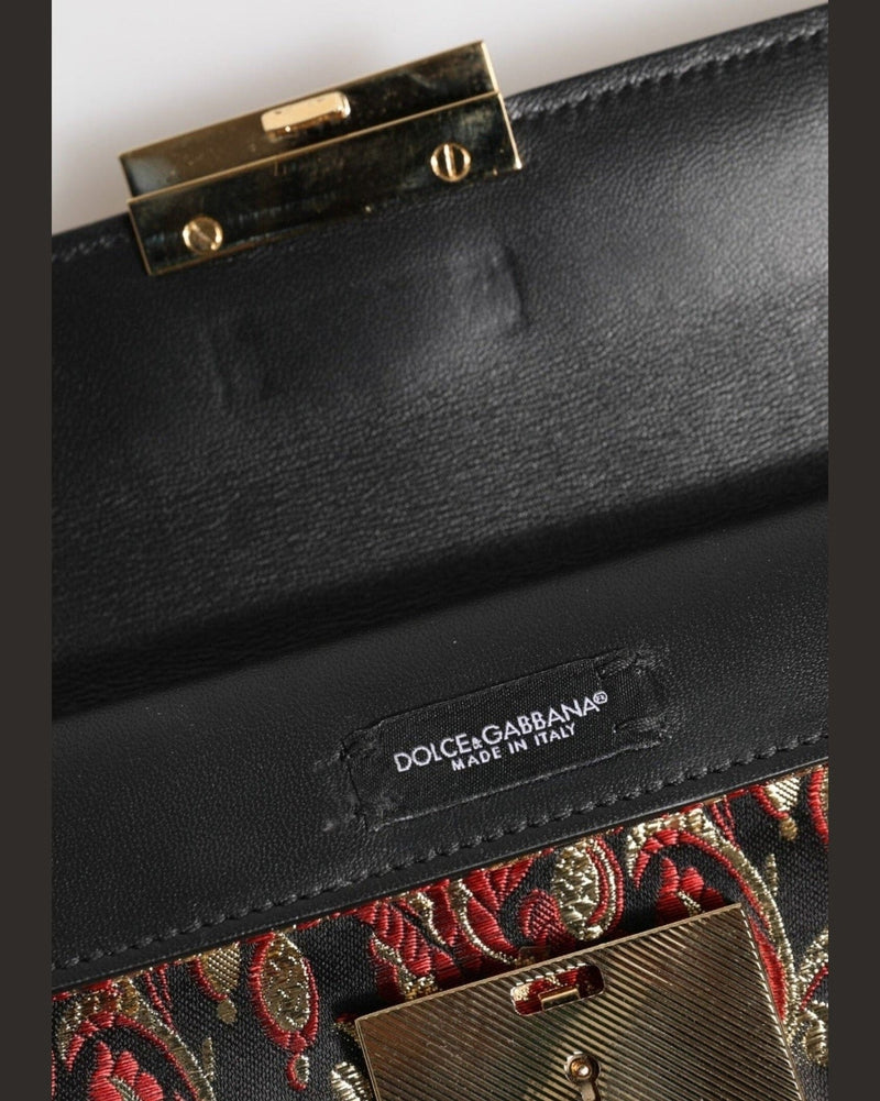 Dolce & Gabbana Multicolor Jacquard Floral Document Briefcase Bag Briefcases