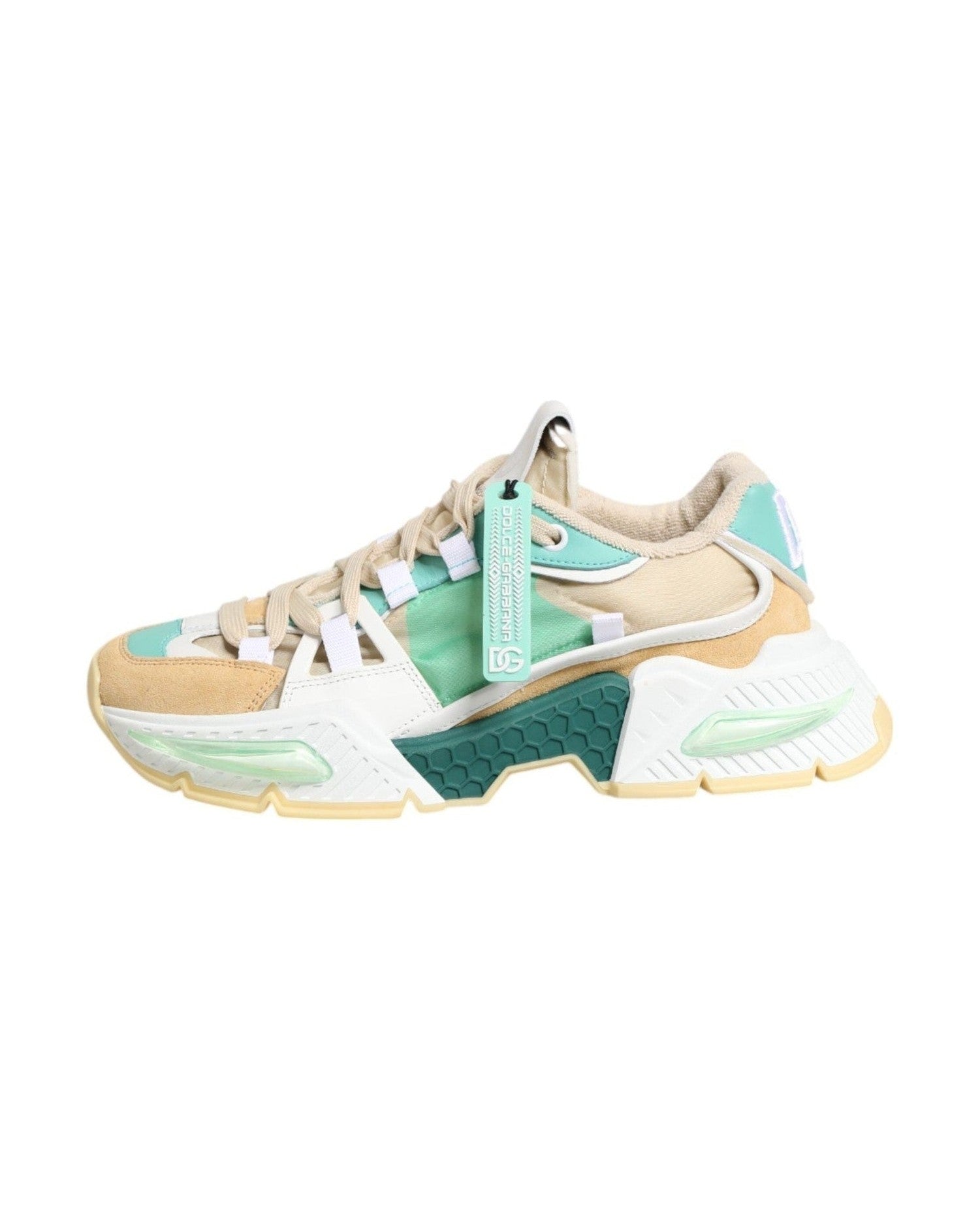 Dolce & Gabbana Multicolor Leather Airmaster Low Top Sneakers Shoes Glam Steals