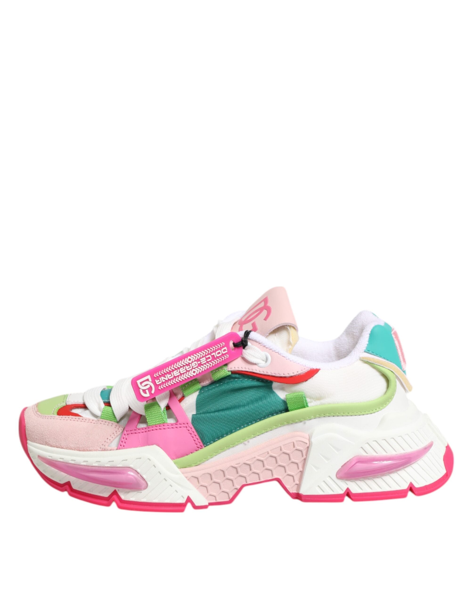 Dolce & Gabbana Multicolor Leather Airmaster Low Top Sneaker Shoes Glam Steals