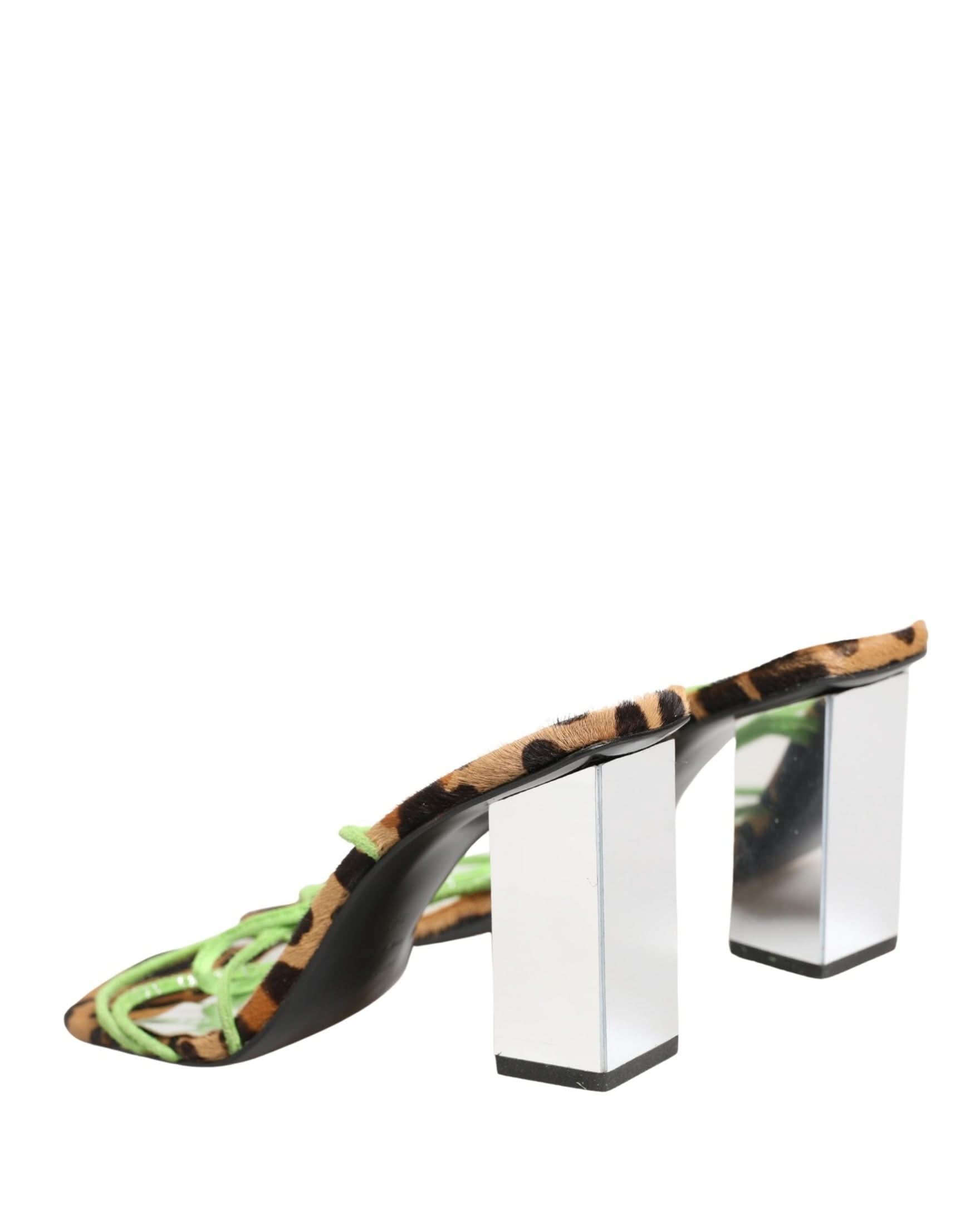 Dolce & Gabbana Multicolor Leather Block Heels Glam Steals