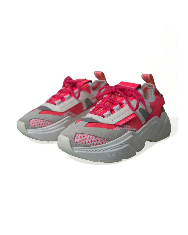 Dolce & Gabbana Multicolor Leather Daymaster Low Top Sneakers Shoes Glam Steals