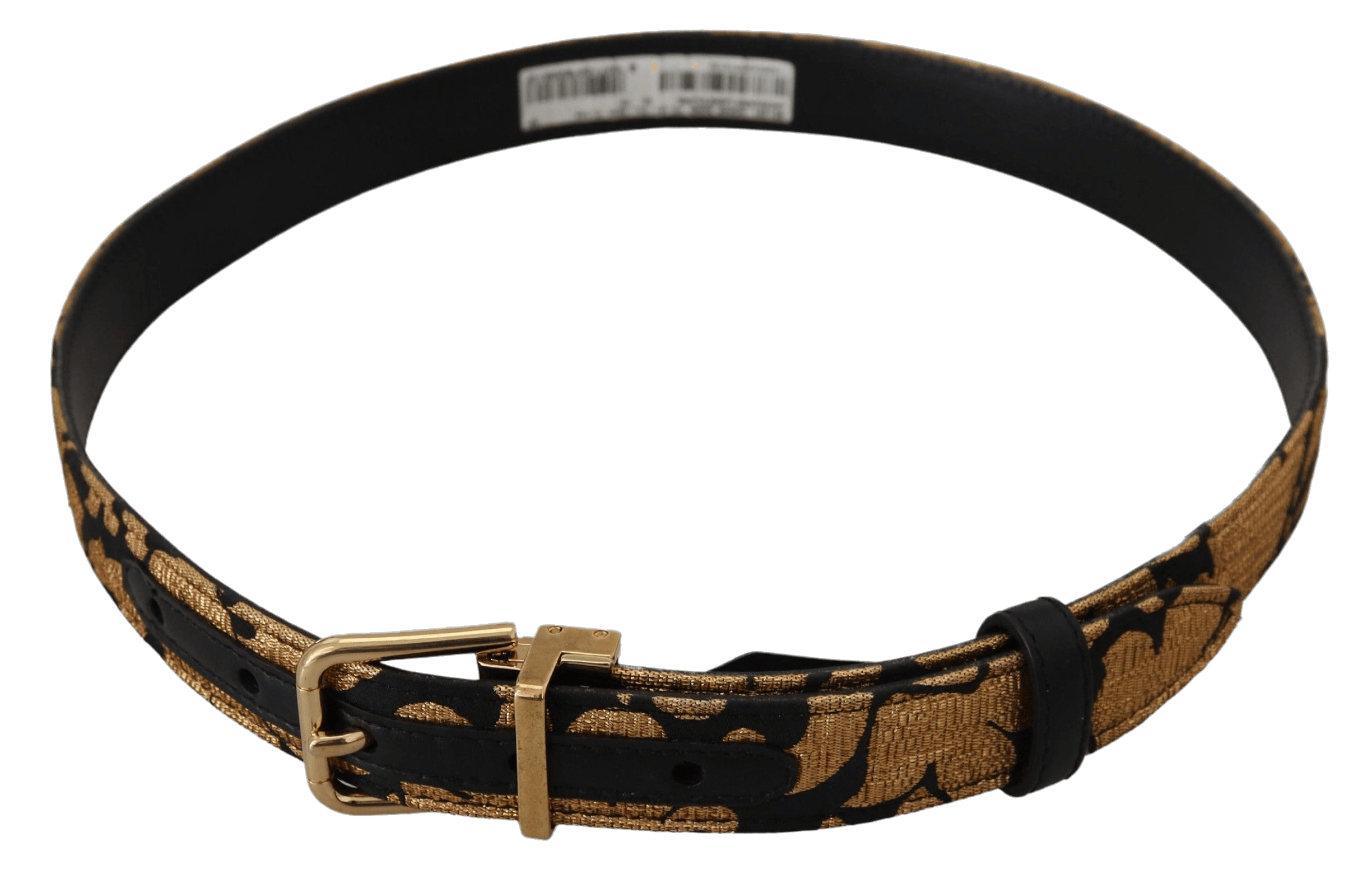 Dolce & Gabbana Multicolor Leather Jacquard Logo Buckle Belt Glam Steals
