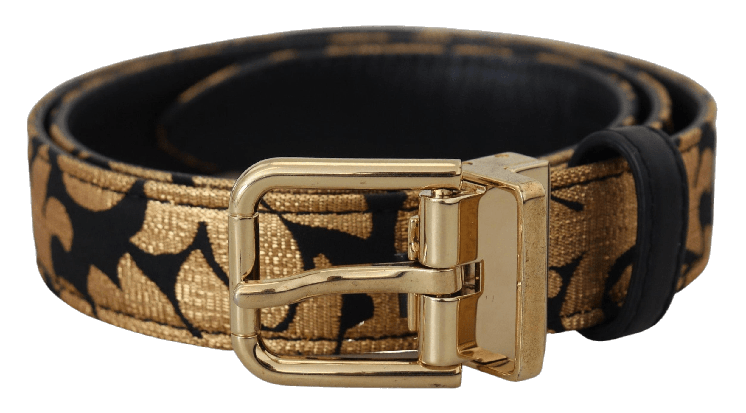 Dolce & Gabbana Multicolor Leather Jacquard Logo Buckle Belt Glam Steals