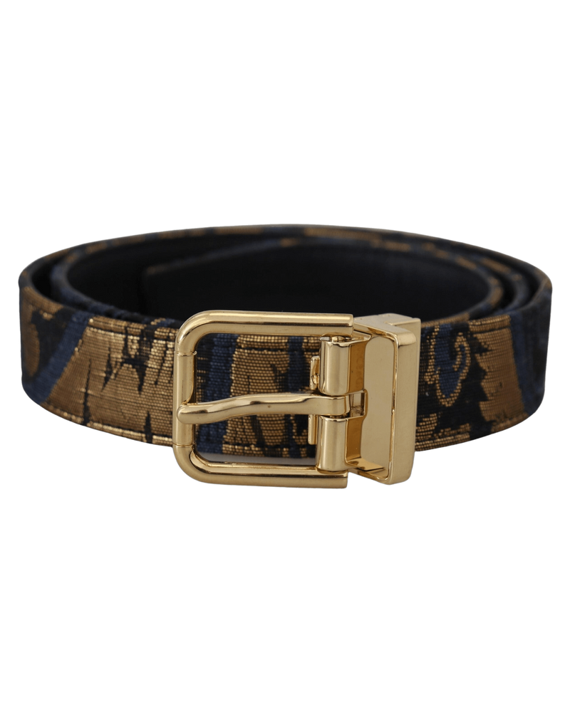 Dolce & Multicolor Gabbana Leather Jacquard Logo Buckle Belt Glam Steals