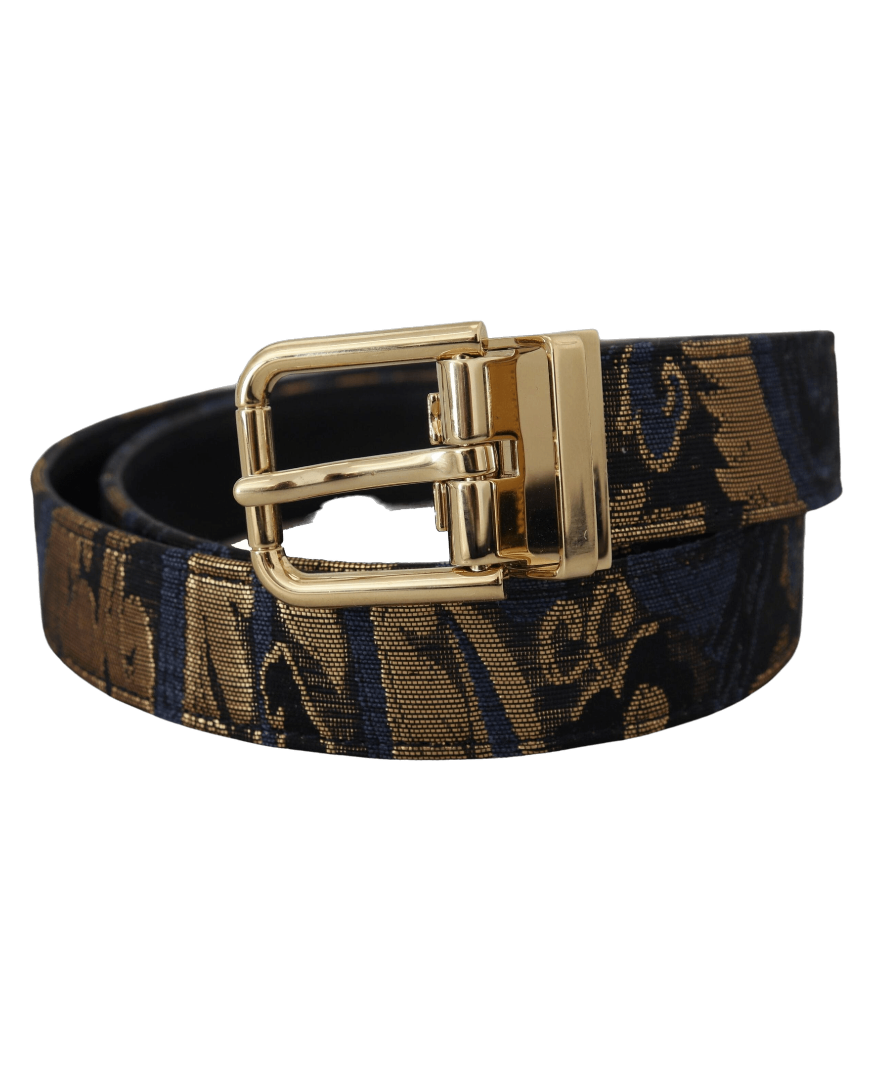 Dolce & Multicolor Gabbana Leather Jacquard Logo Buckle Belt Glam Steals