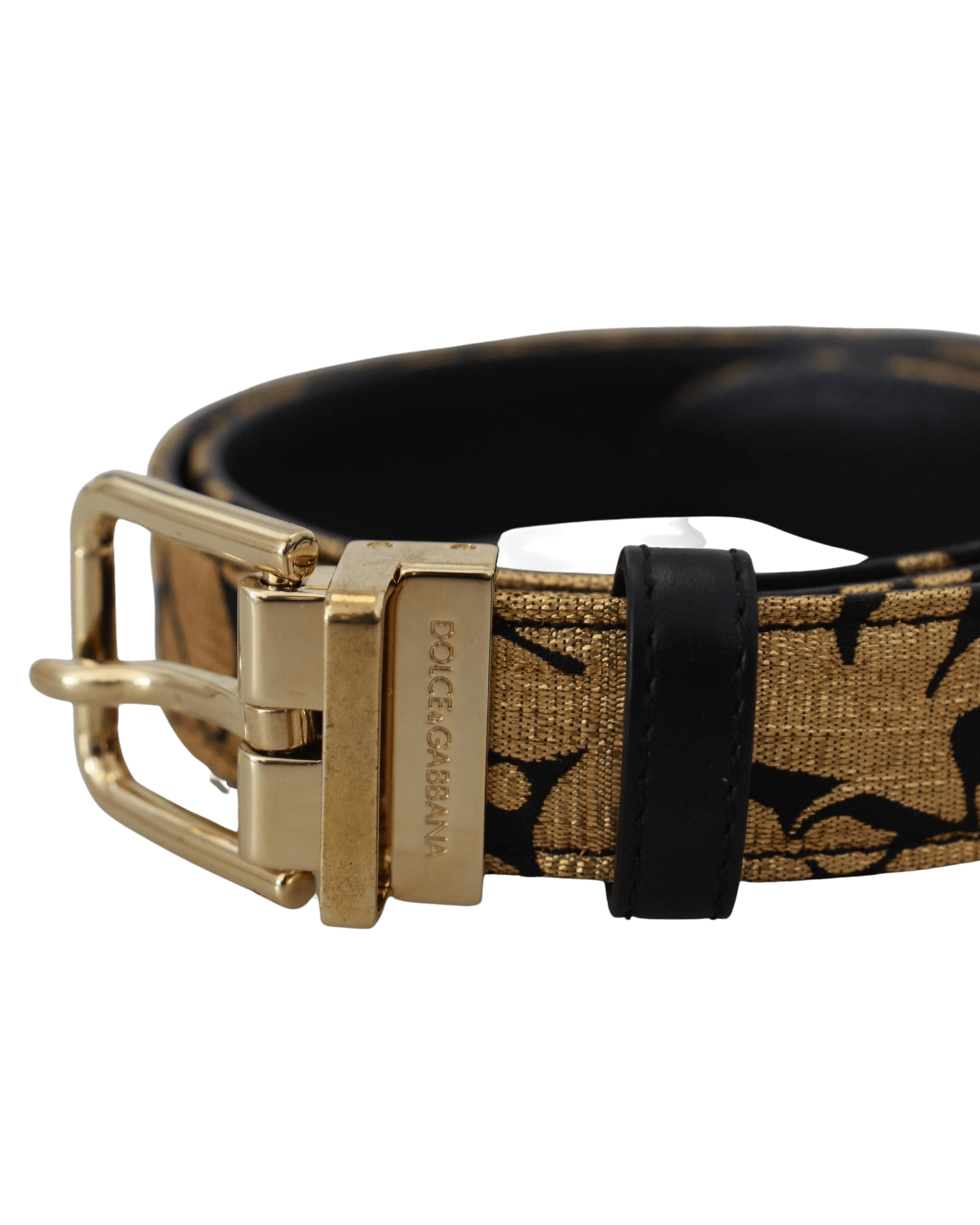 Dolce & Multicolor Gabbana Leather Jacquard Logo Buckle Belt Glam Steals