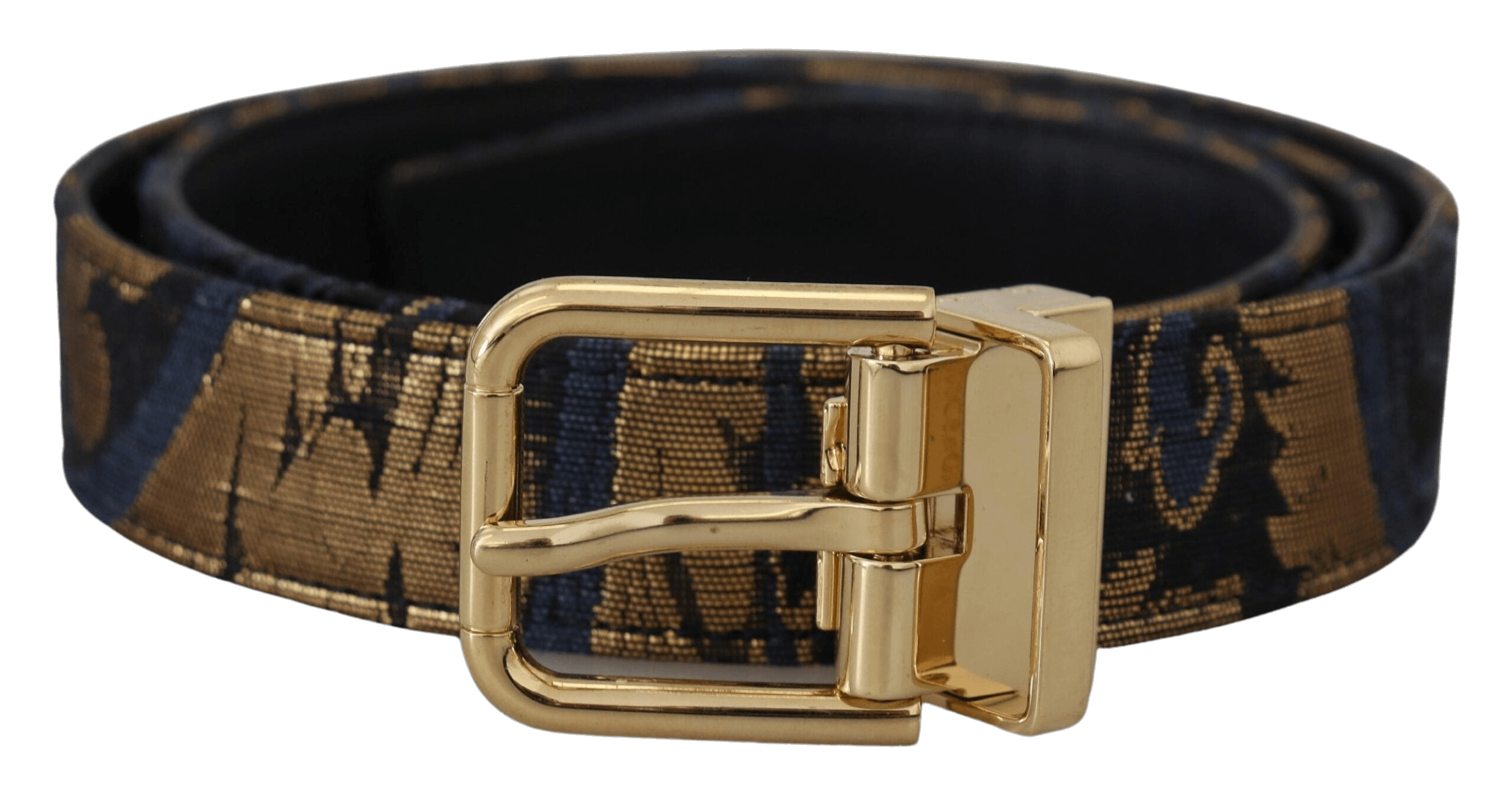 Dolce & Gabbana Multicolor Leather Jacquard Logo Buckle Belt Glam Steals