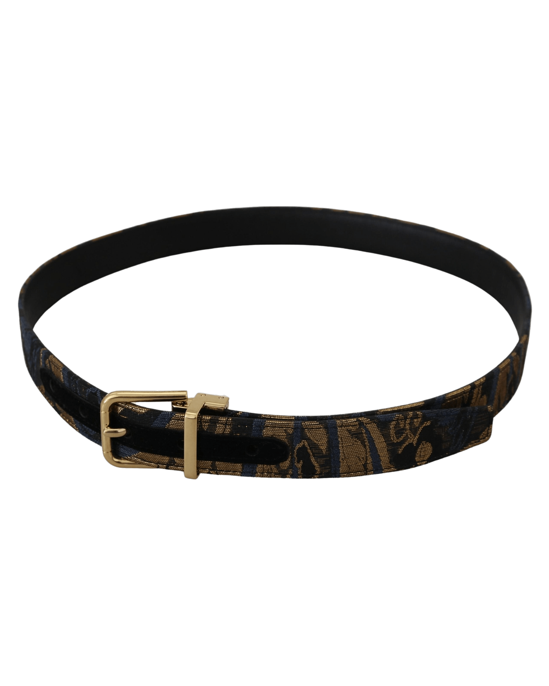 Dolce & Multicolor Gabbana Leather Jacquard Logo Buckle Belt Glam Steals
