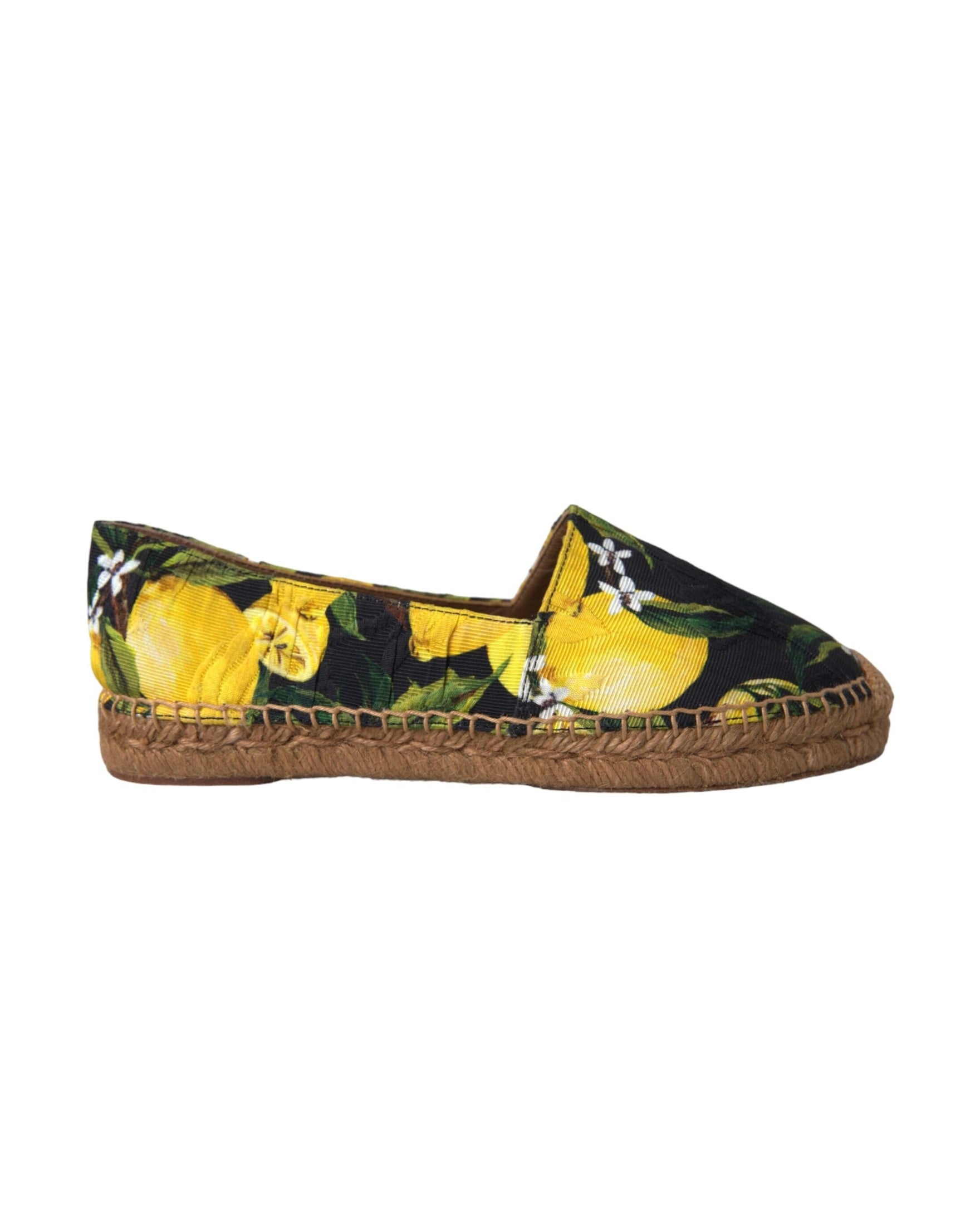 Dolce & Gabbana Multicolor Lemon Slip On Espadrilles Shoes Glam Steals