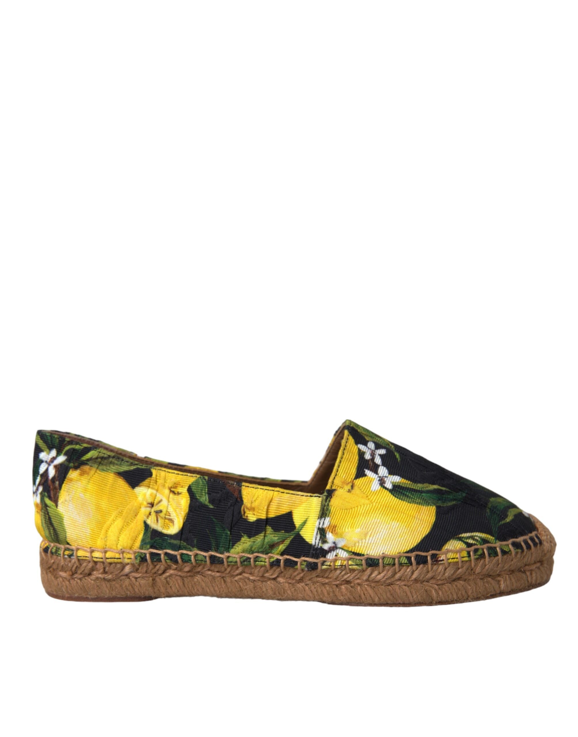 Dolce & Gabbana Multicolor Lemon Slip On Espadrilles Shoes Glam Steals
