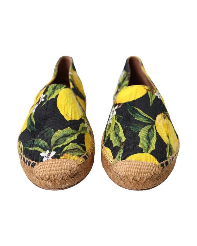 Dolce & Gabbana Multicolor Lemon Slip On Espadrilles Shoes Glam Steals