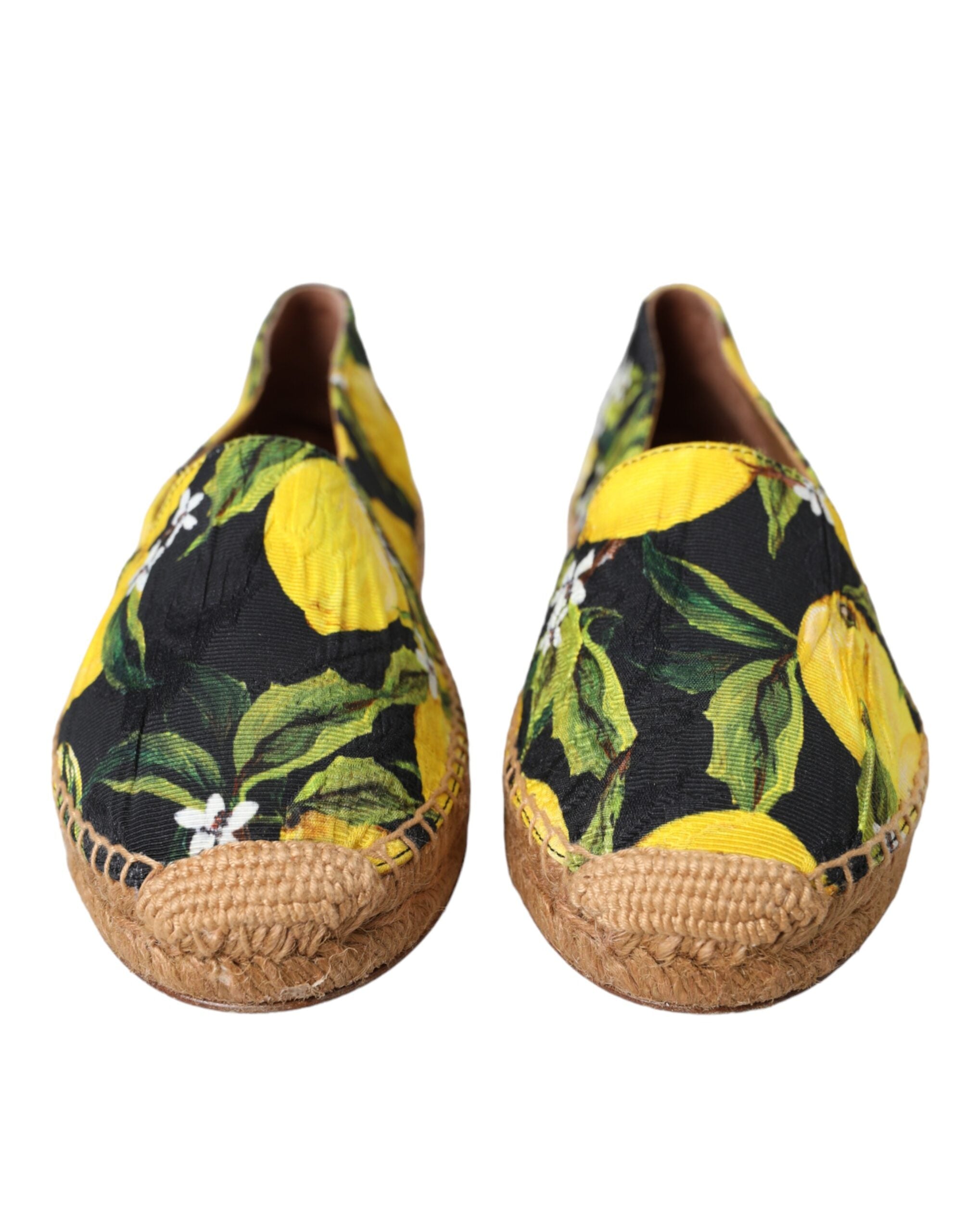 Dolce & Gabbana Multicolor Lemon Slip On Espadrilles Shoes Glam Steals