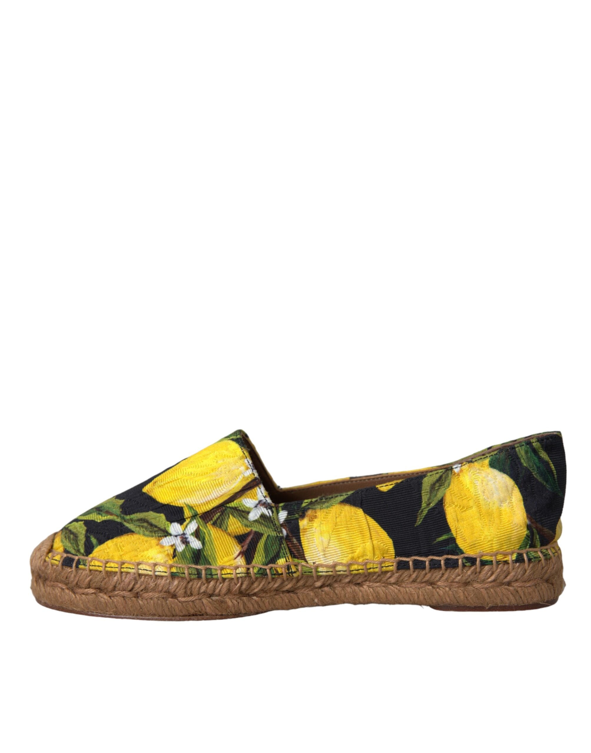 Dolce & Gabbana Multicolor Lemon Slip On Espadrilles Shoes Glam Steals