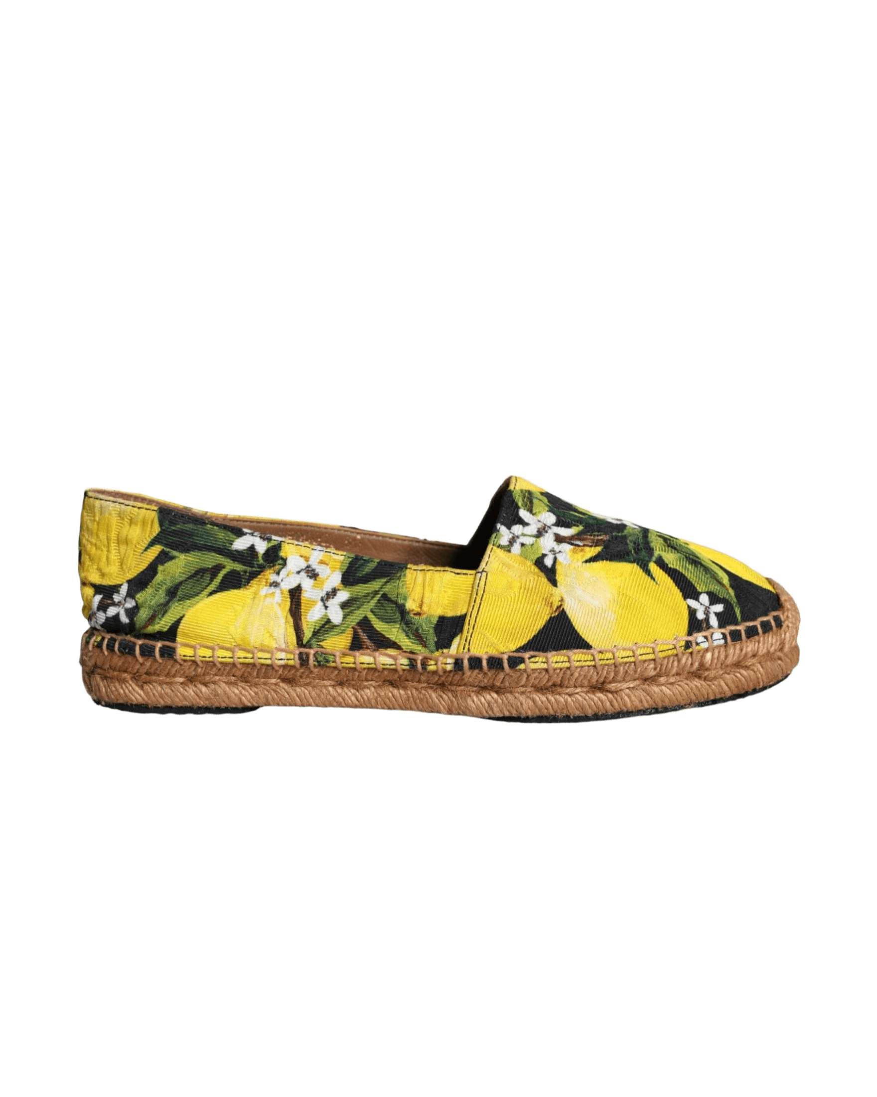 Dolce & Gabbana Multicolor Lemon Slip On Espadrilles Shoes Glam Steals