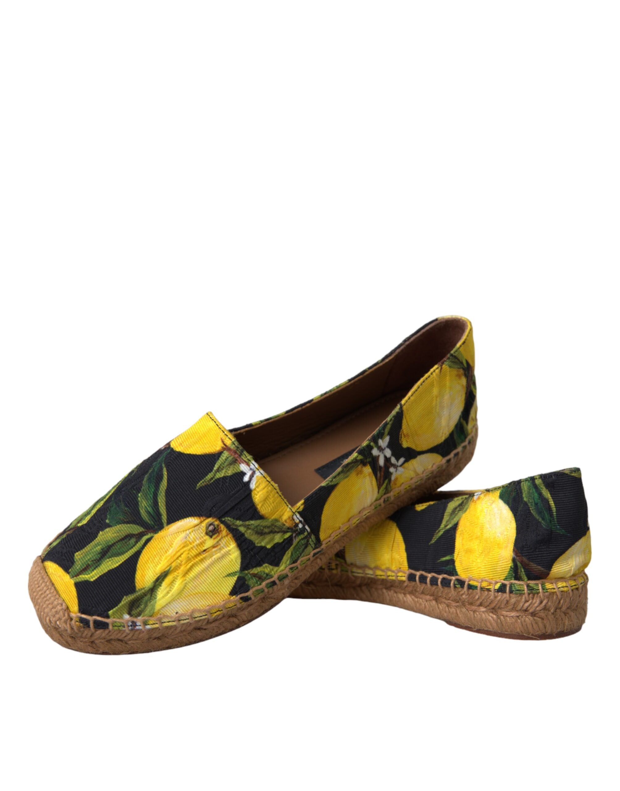 Dolce & Gabbana Multicolor Lemon Slip On Espadrilles Shoes Glam Steals