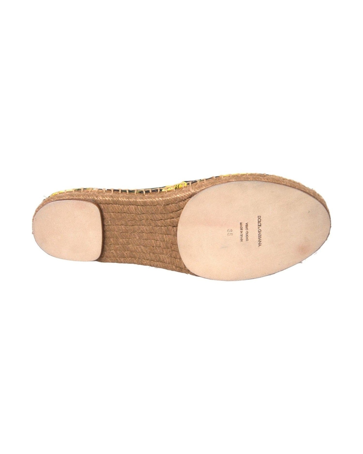 Dolce & Gabbana Multicolor Lemon Slip On Espadrilles Shoes Glam Steals