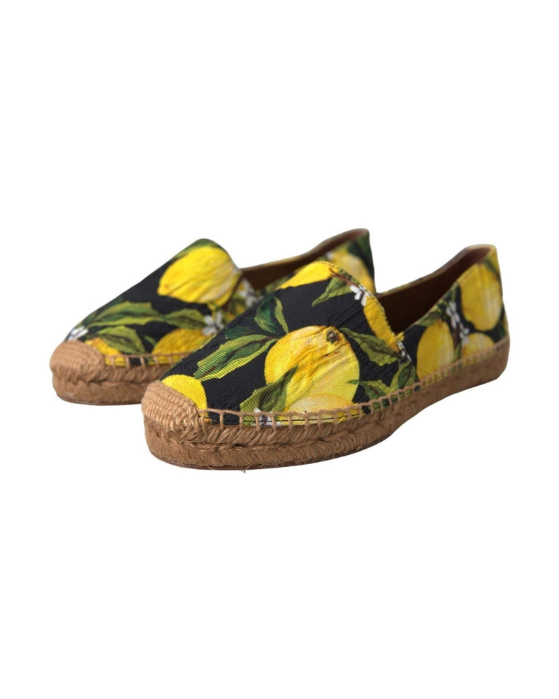 Dolce & Gabbana Multicolor Lemon Slip On Espadrilles Shoes Glam Steals