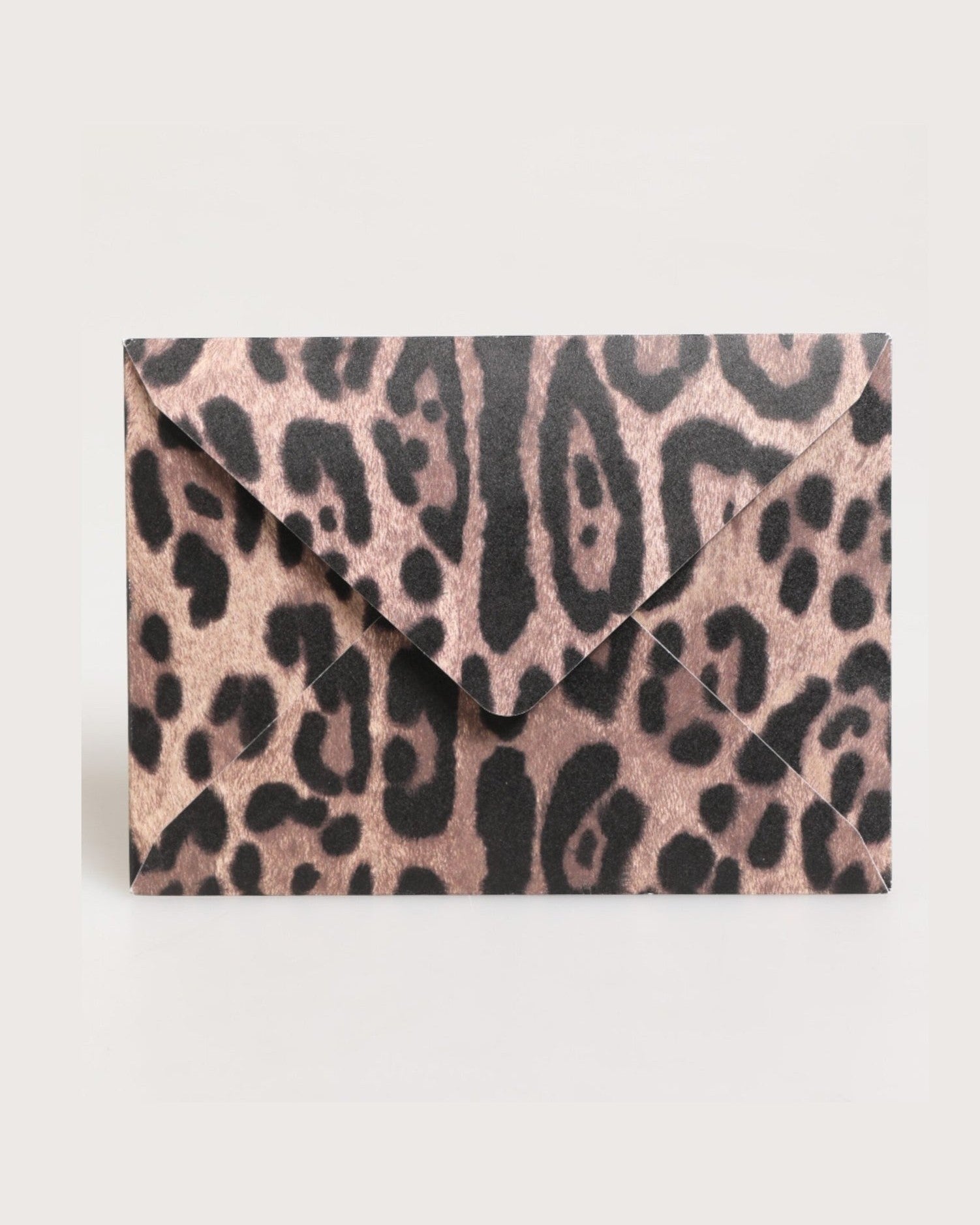 Dolce & Gabbana Multicolor Leopard Print Envelope Paper Post Card Holder Wallets & Money Clips