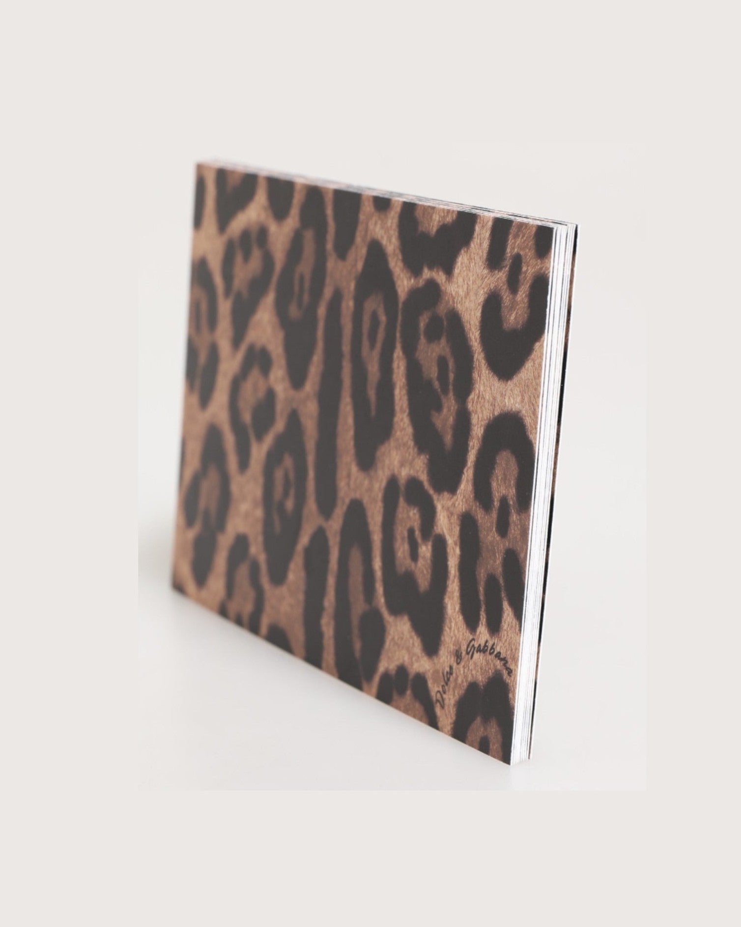 Dolce & Gabbana Multicolor Leopard Print Envelope Paper Post Card Holder Wallets & Money Clips