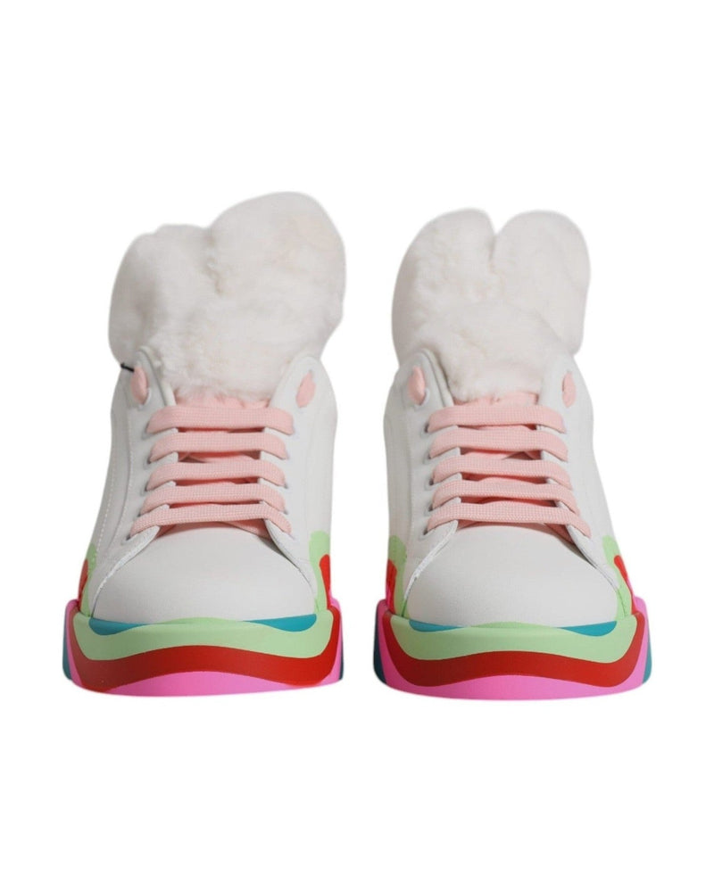 Dolce & Gabbana Multicolor Low Top Trainers Sneakers Shoes Glam Steals