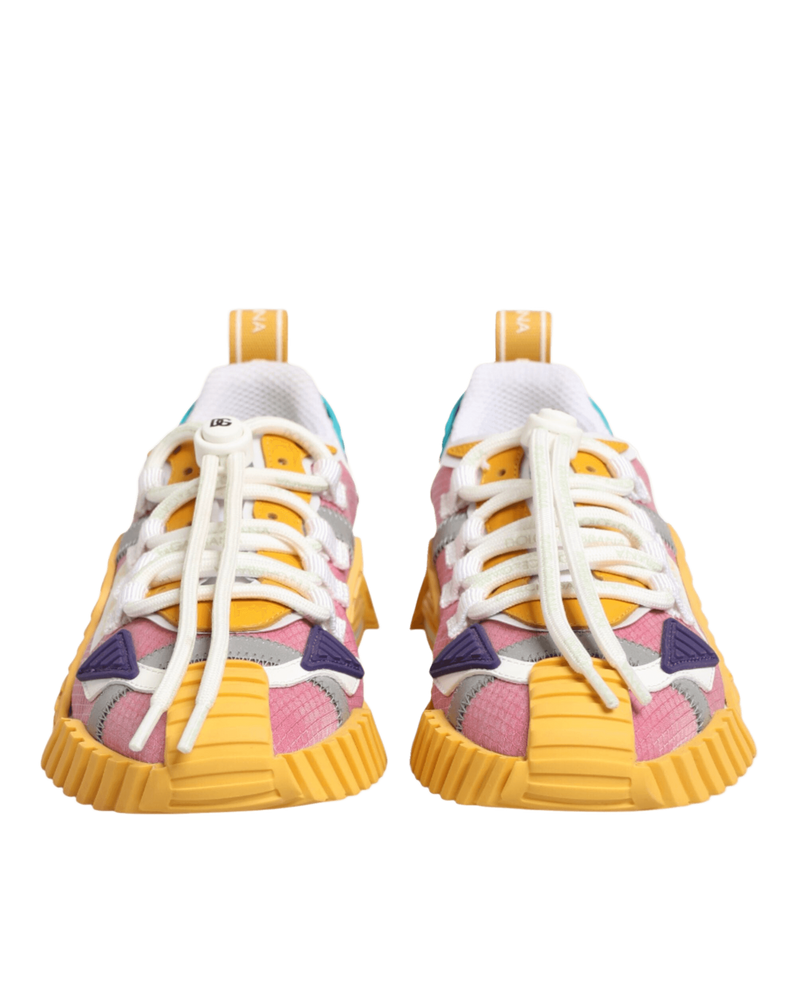 Dolce & Gabbana Multicolor Nylon Ns1 Low Top Sneakers Shoes Glam Steals