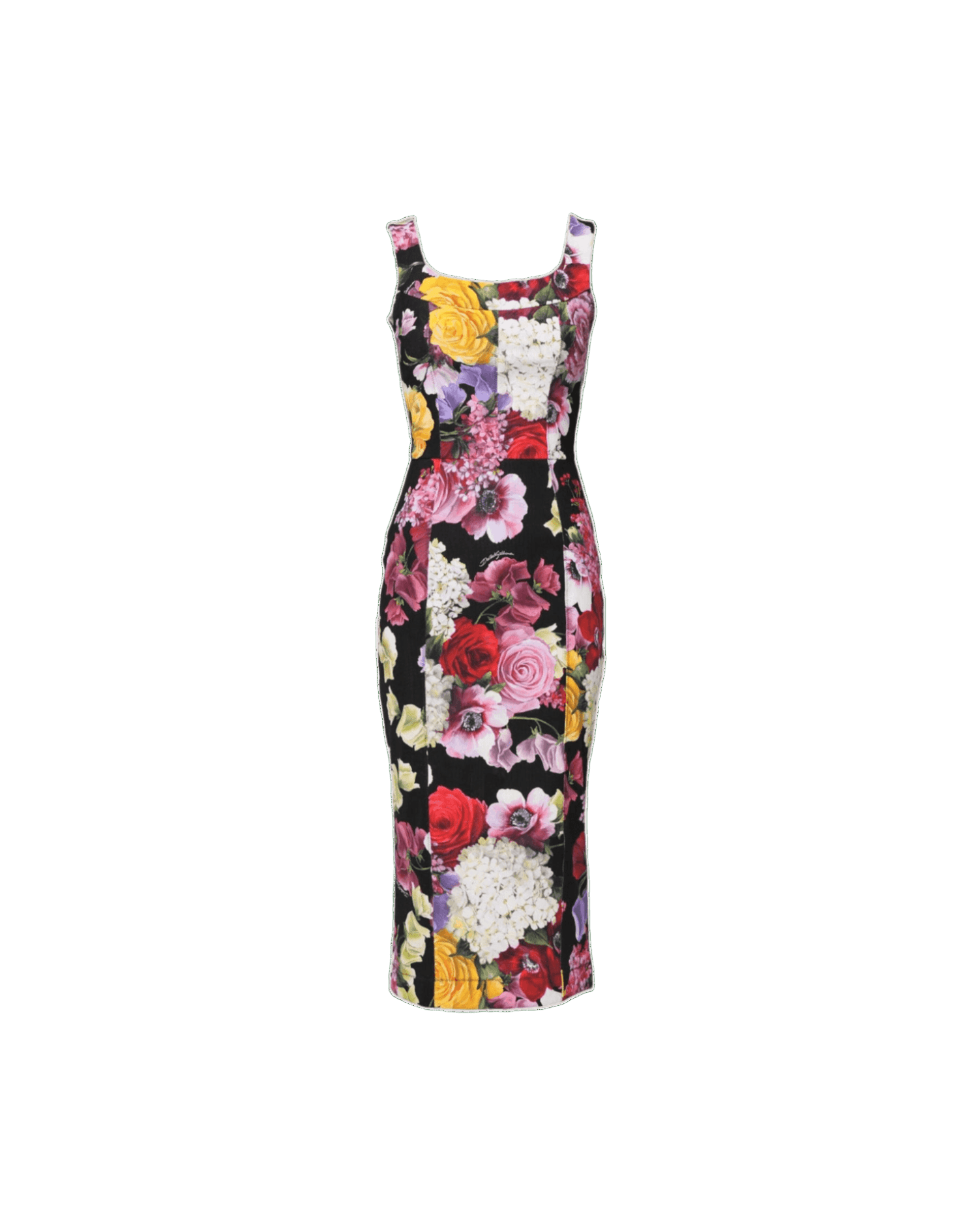 Dolce & Gabbana Multicolor Ortensia Patchwork Sheath Dress Glam Steals